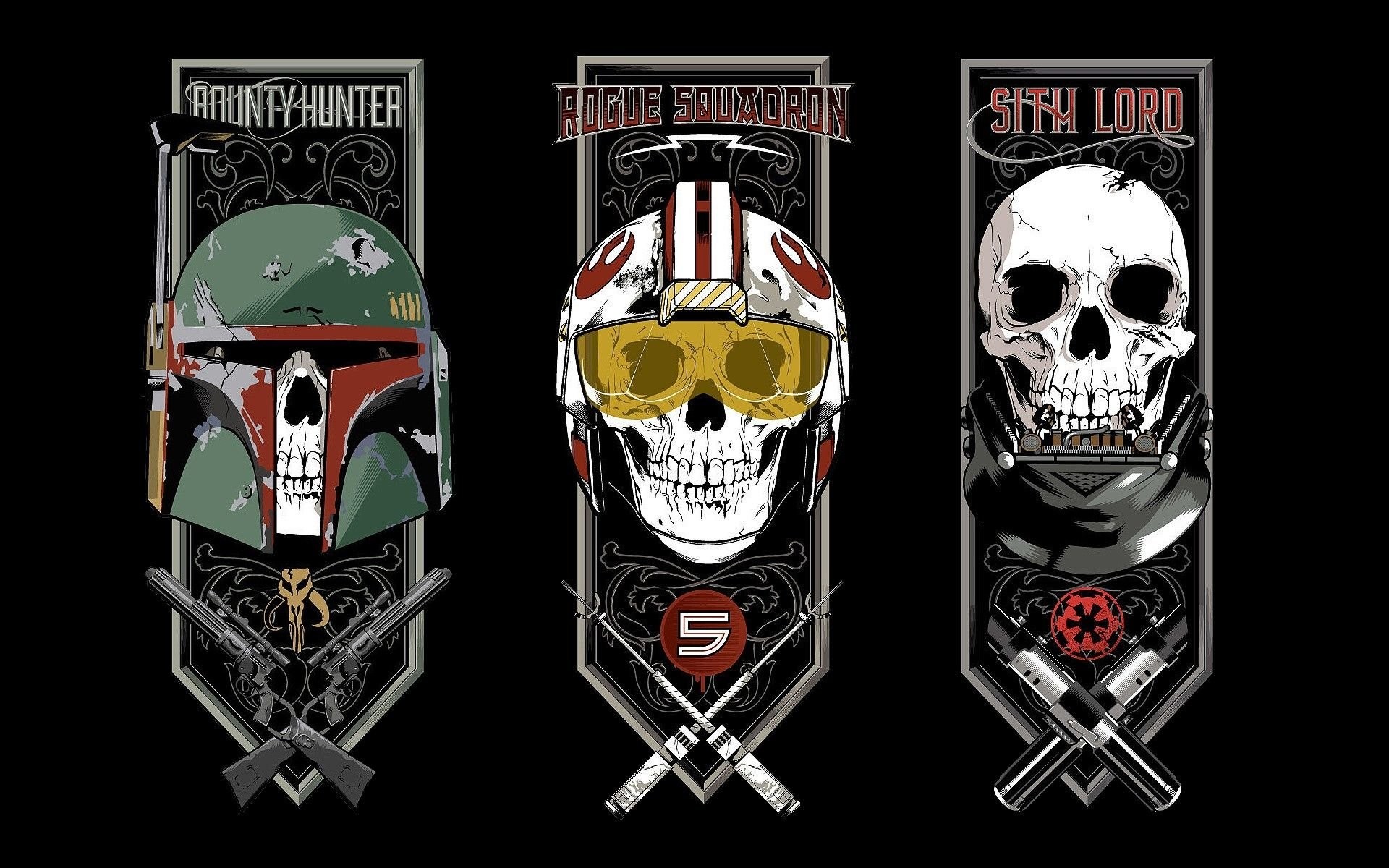 Movie – Star Wars Boba Fett Rebel Star Wars Darth Vader Skull Wallpaper