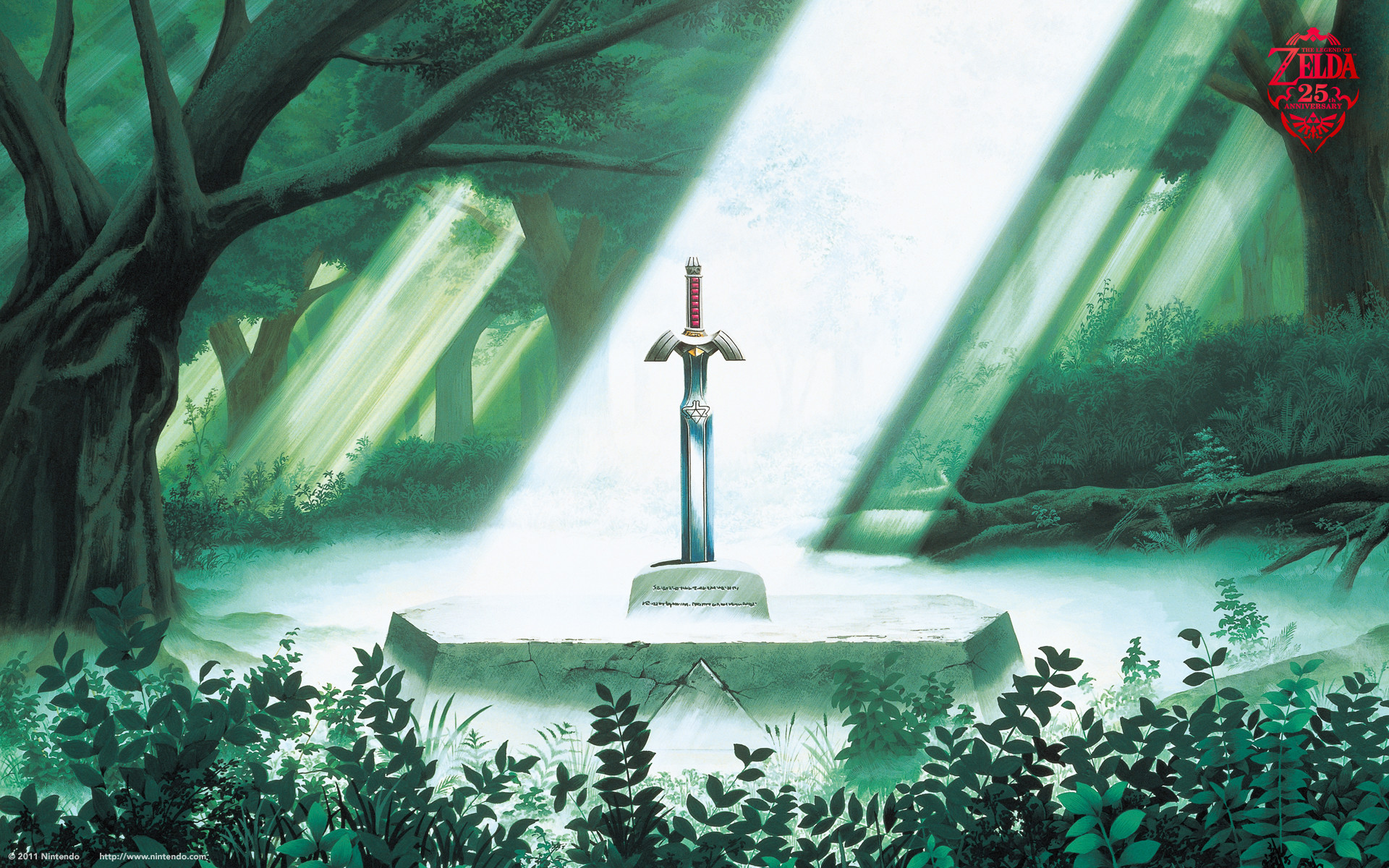The Legend of Zelda Wallpaper (Link to the Past) – The Master Sword Rests