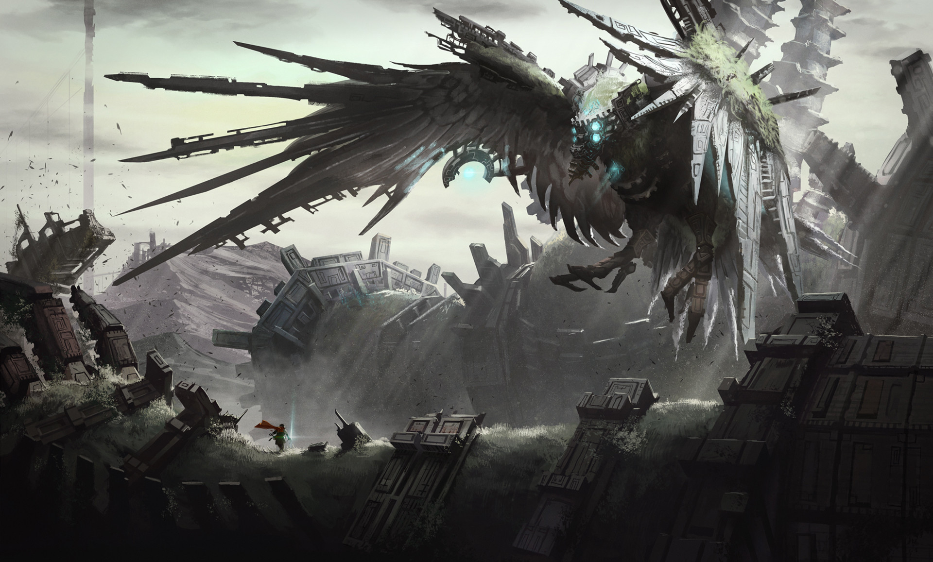 Video Game – Shadow Of The Colossus Steampunk Warrior Bird Creature Wings  Wallpaper