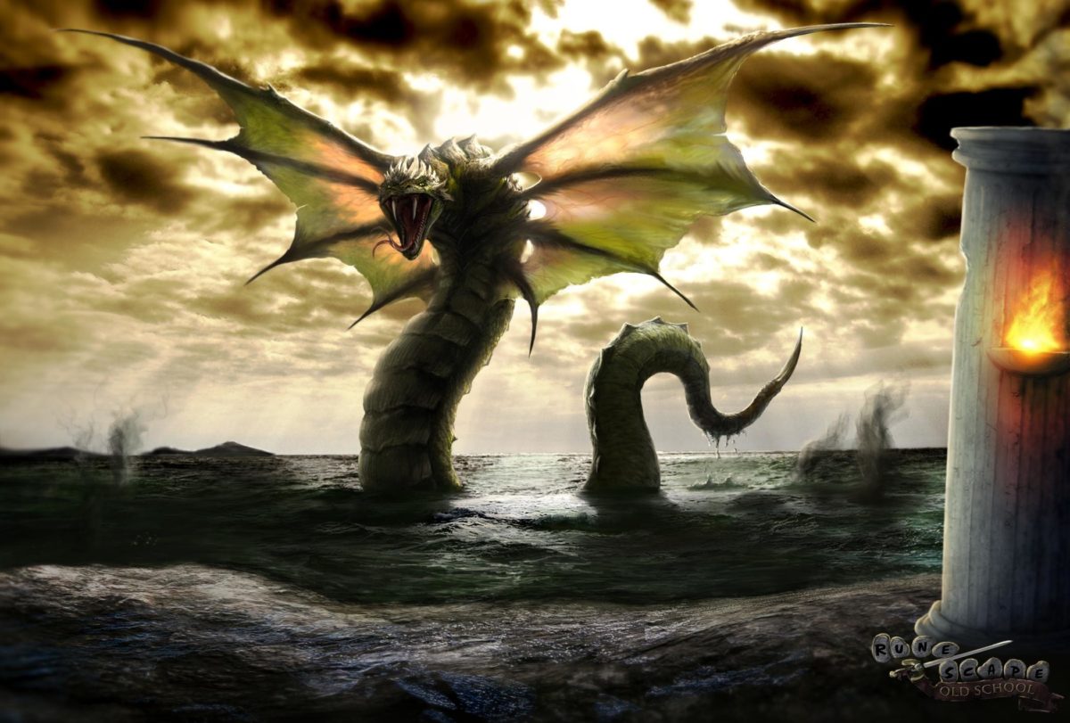 Zulrah Wallpaper, I cant post Deviant art link, I hope the image is