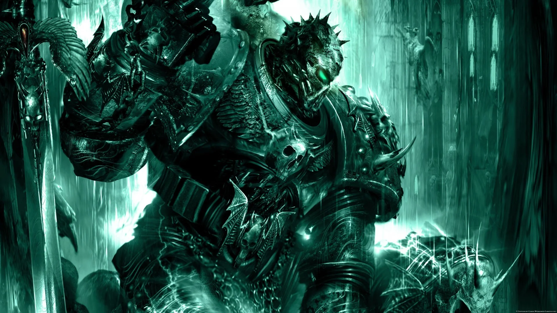 HD wallpaper Otife Warhammer 40k Fantasy Art Artwork Chaos Space Marine Soul Hunter Talos Hd Wallpaper