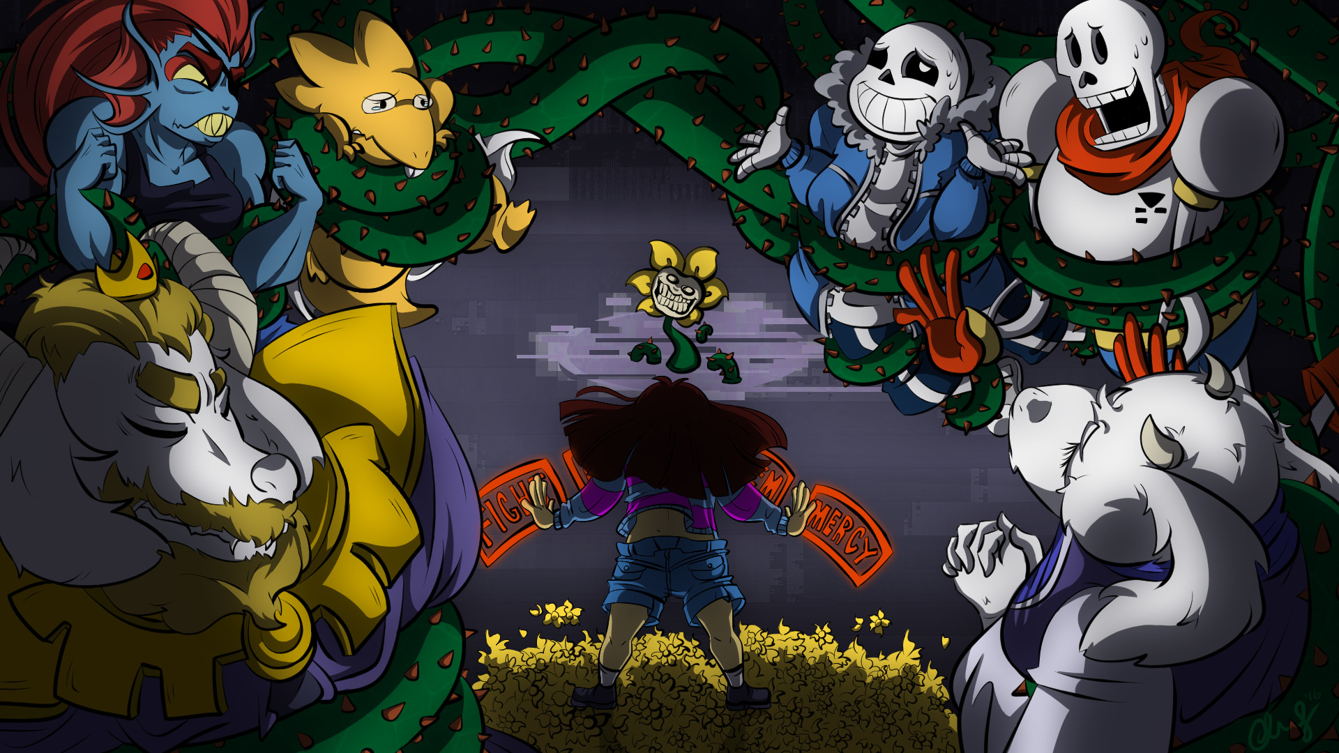 Video Game – Undertale Frisk Undertale Flowey Undertale Toriel Undertale