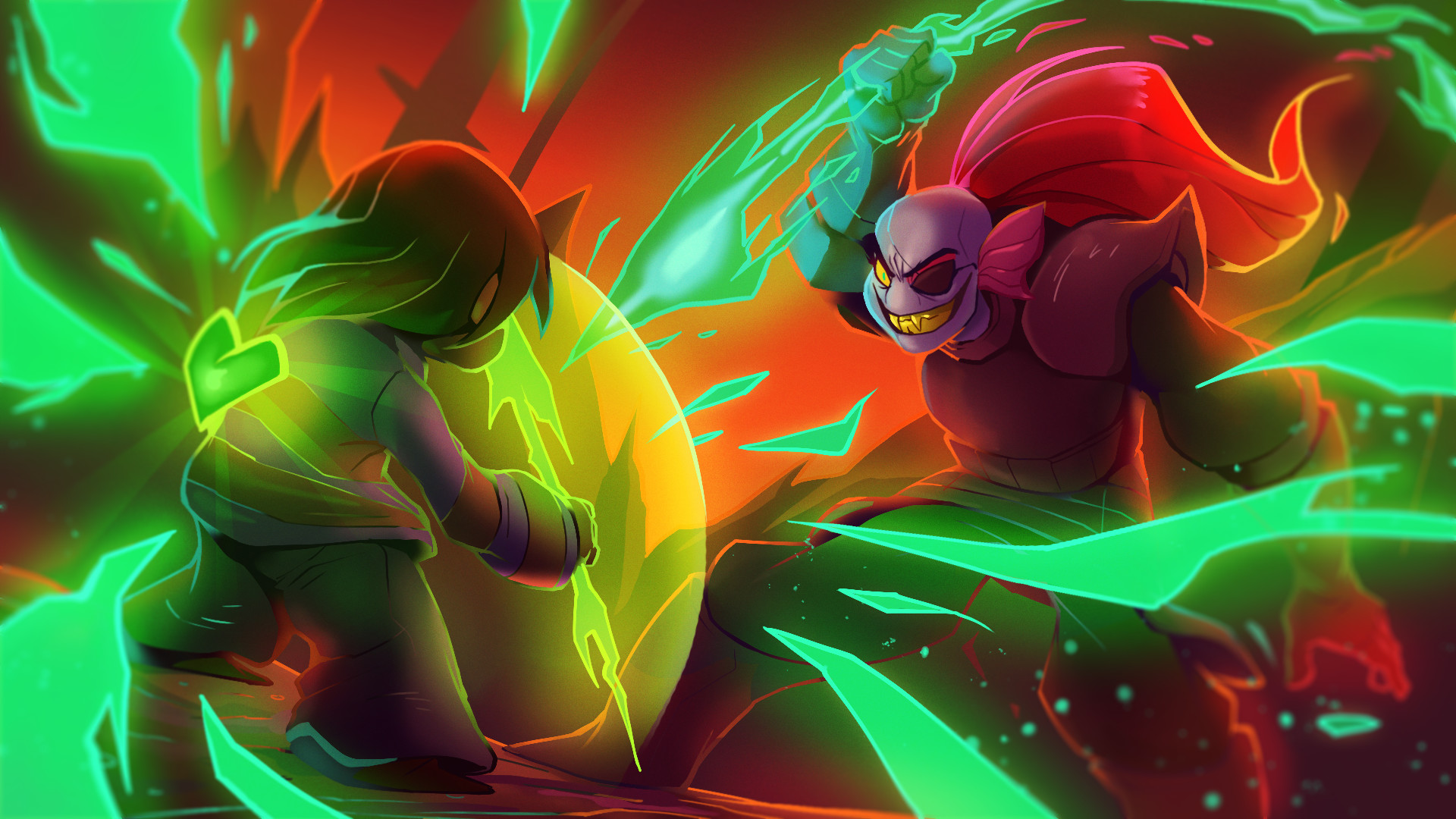 Undertale Wallpapers (boss battles of genocide, neutral, and pacifist  endings)