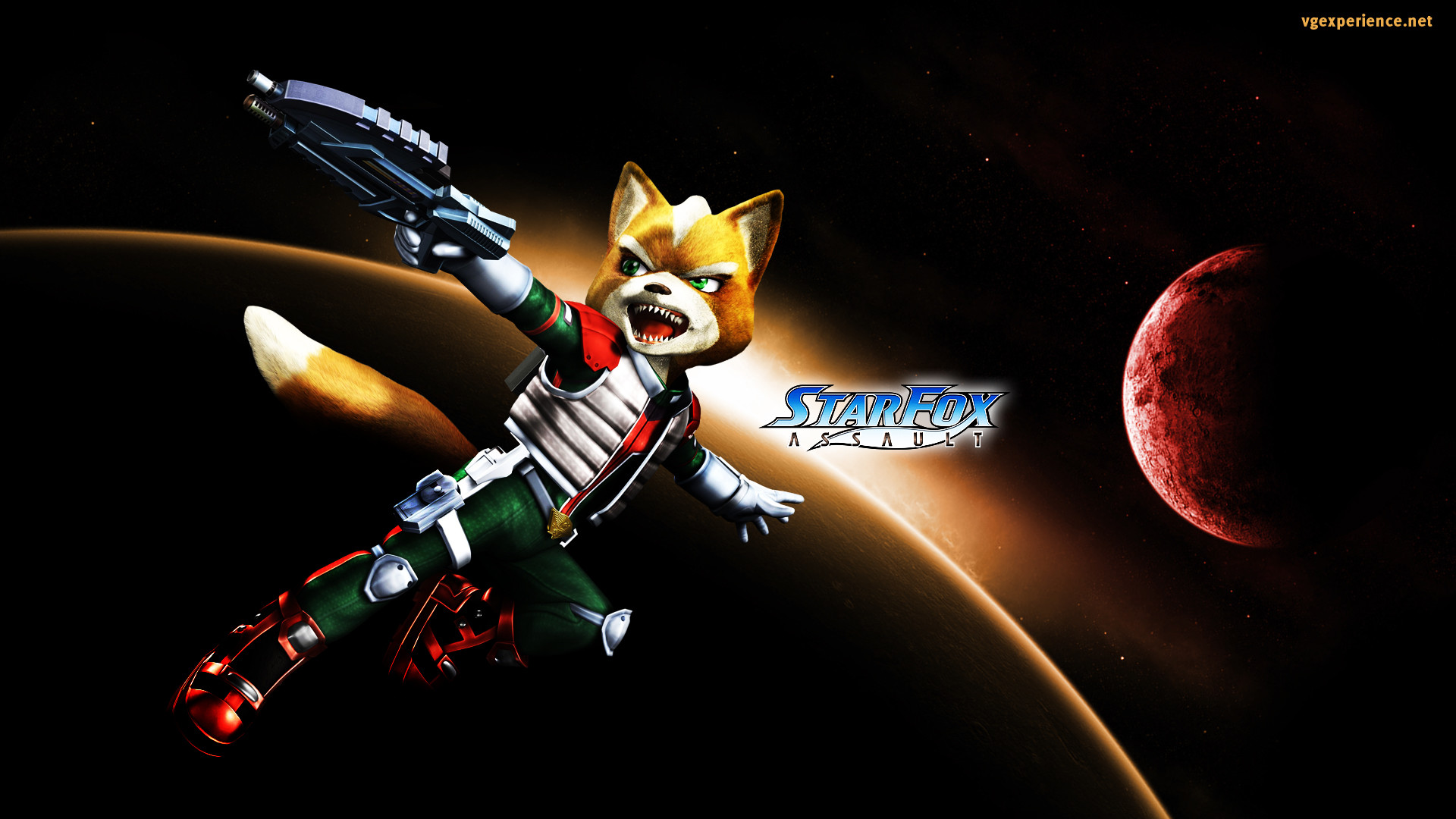 Fox, wallpaper, star, art, original, games, fanart