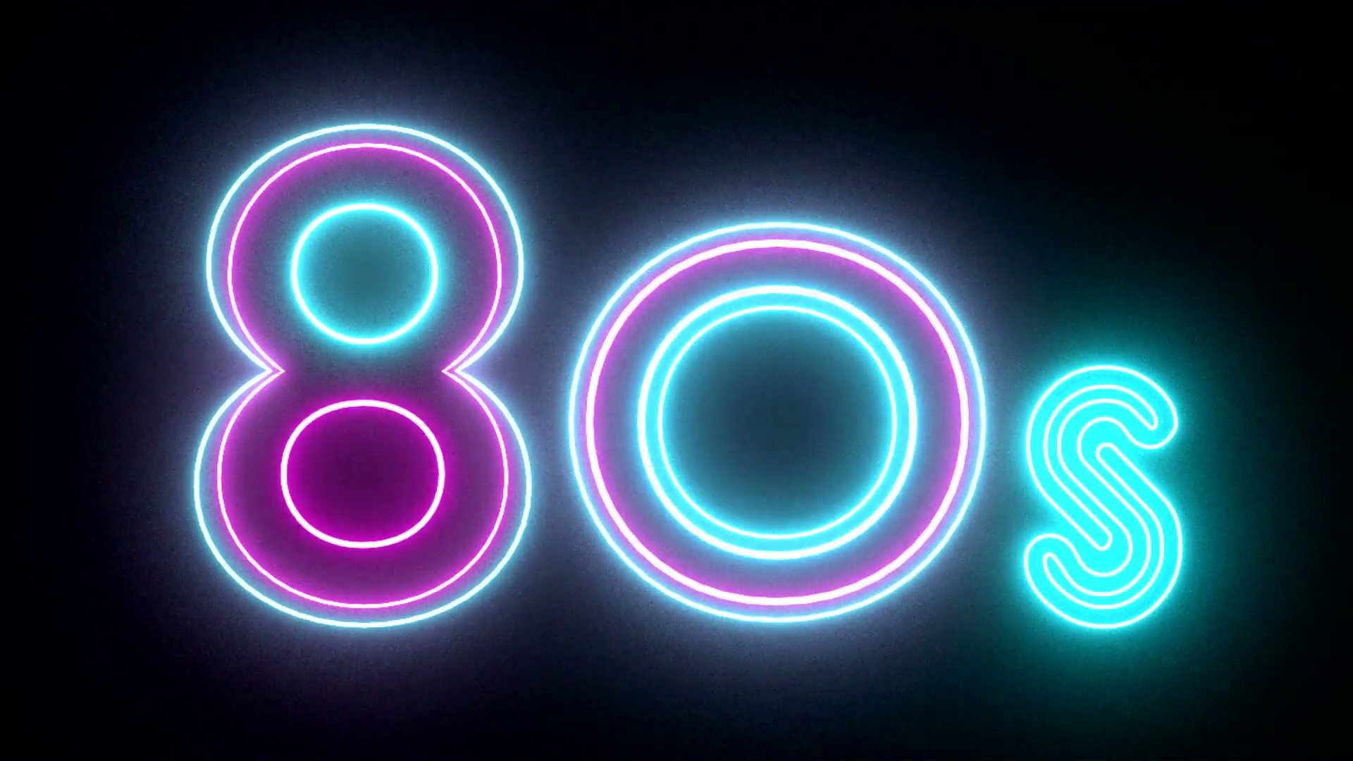80s neon sign lights logo text glowing multicolor Motion Background – VideoBlocks