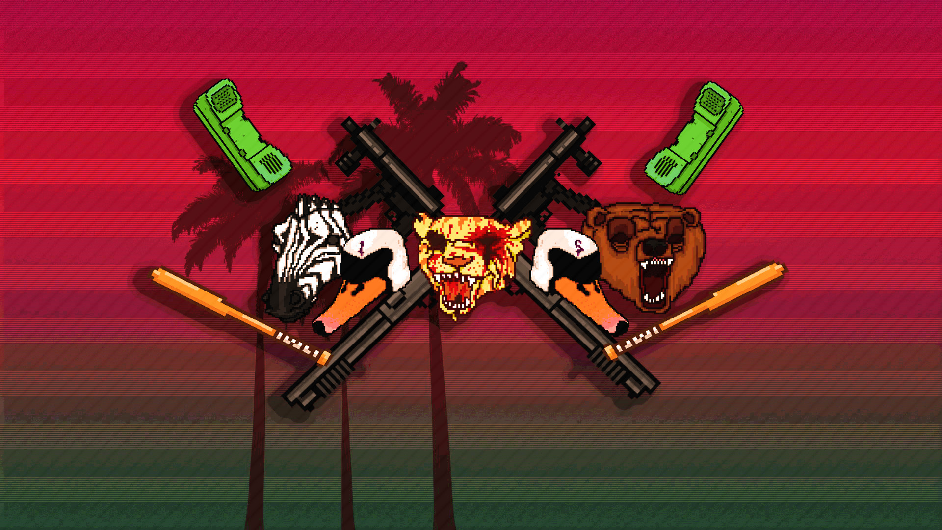 Hey guys, I made a hotline miami wallpaper v