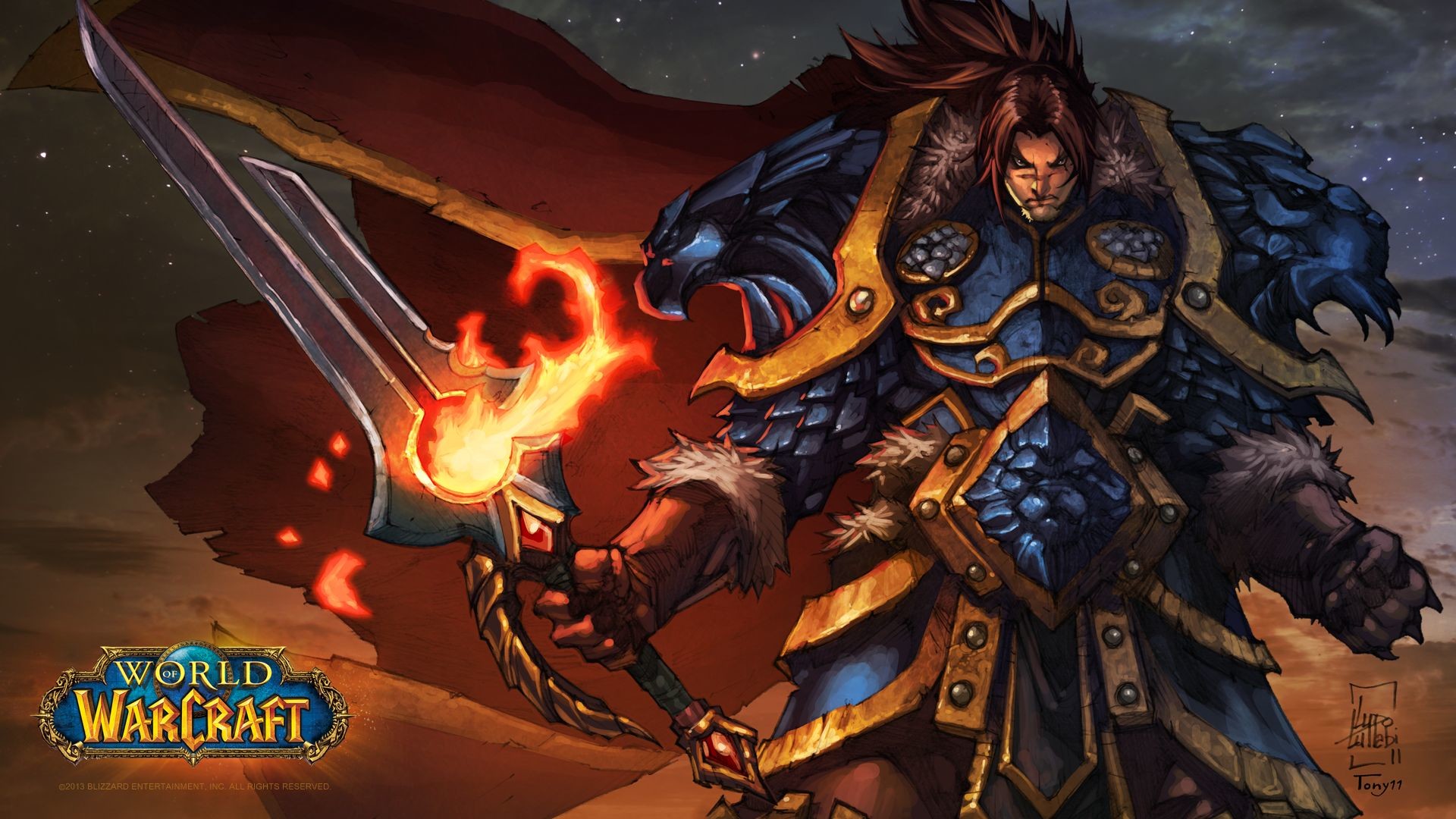 Preview wallpaper world of warcraft, hero, wow 1920×1080