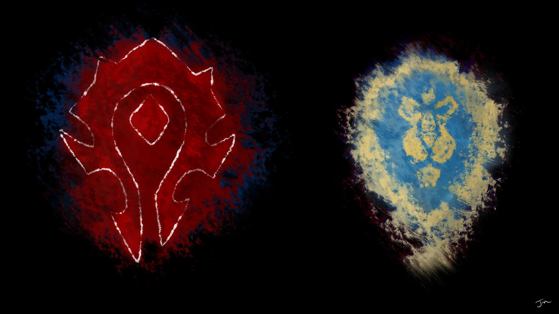 Alliance/Horde wallpaper I made! (1920 x 1080) Need #iPhone #