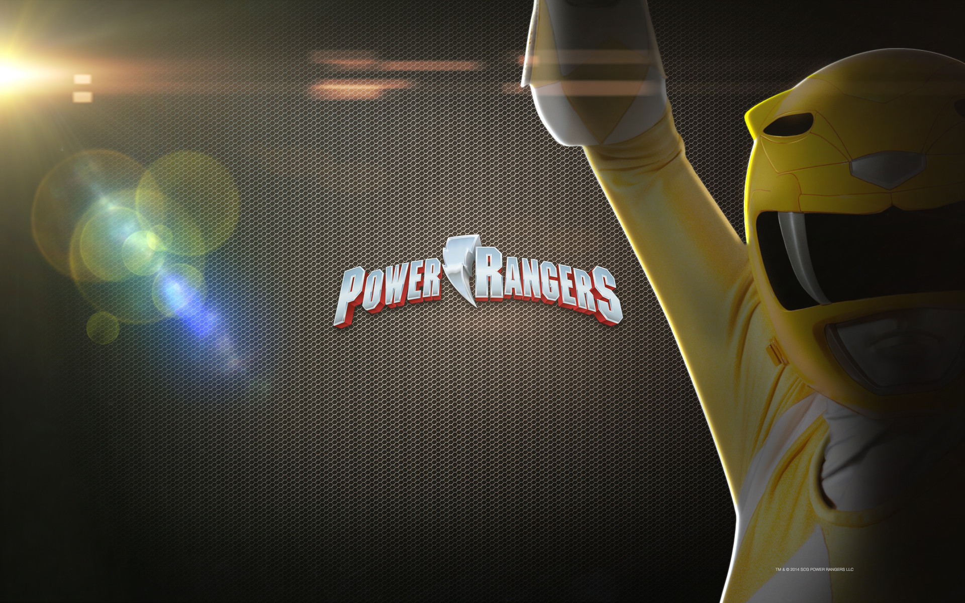 Mighty Morphin Power Rangers Yellow Desktop Wallpaper