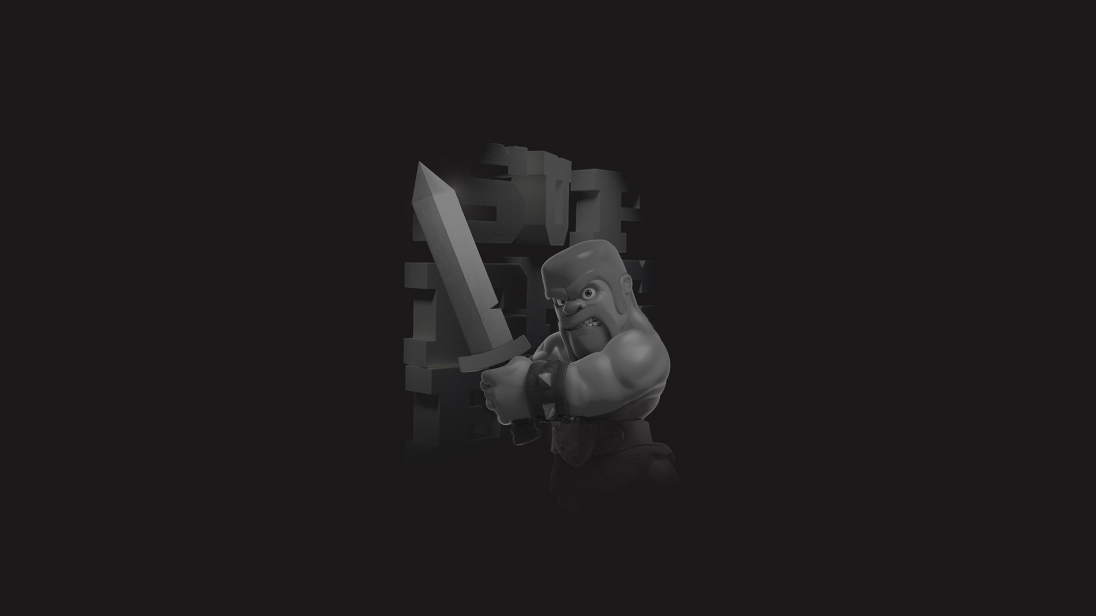 Clash Of Clans Barbarian 4k