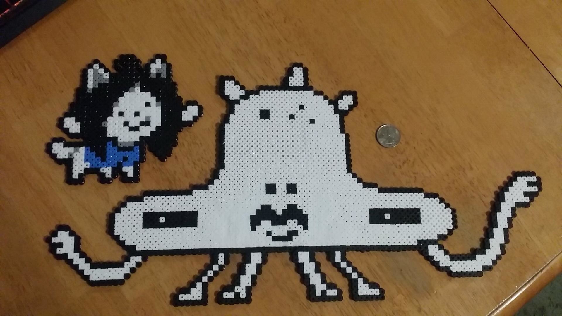 Jerry and tem from Undertale, made with Perler Beads!