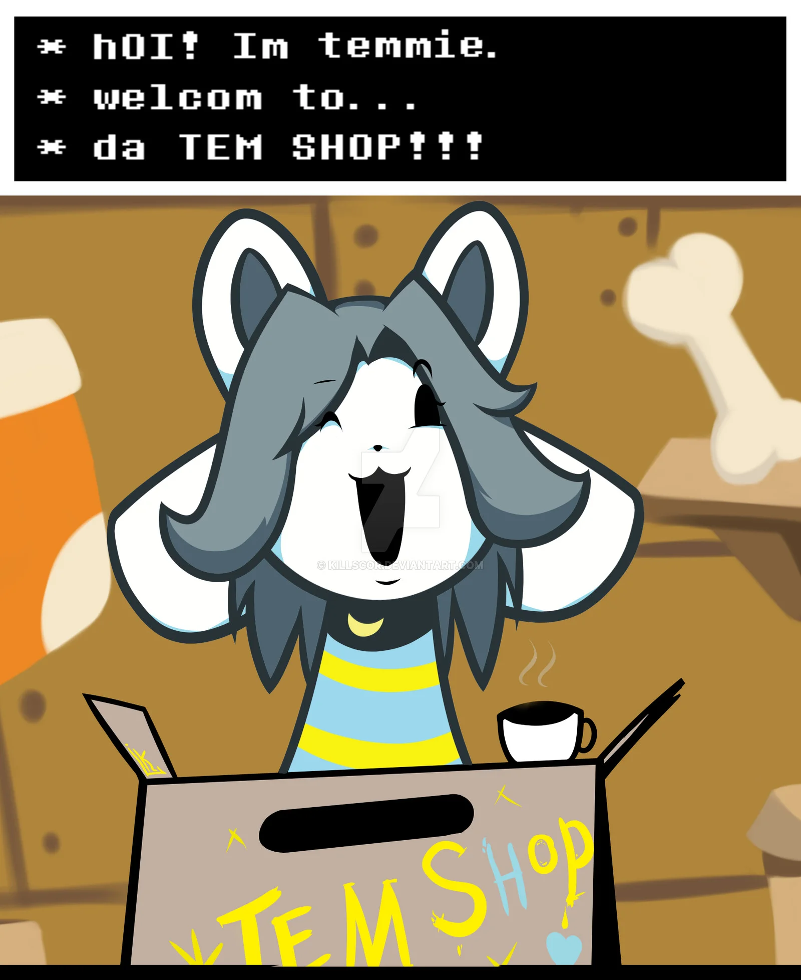 Undertale / Temmie TEM SHOP by Killscor