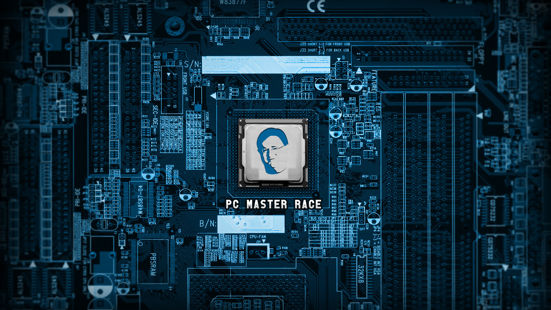 Glorious ScreenshotI made a wallpaper for the master race. What do you think