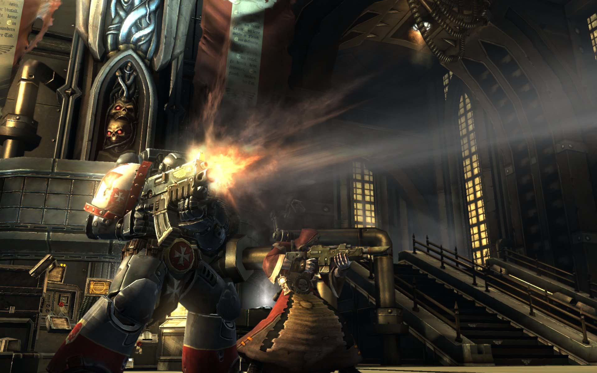 Along with the trailer weve got a bunch of images for Warhammer 40,000 Dark Millennium Online. Rather shiny they look, too