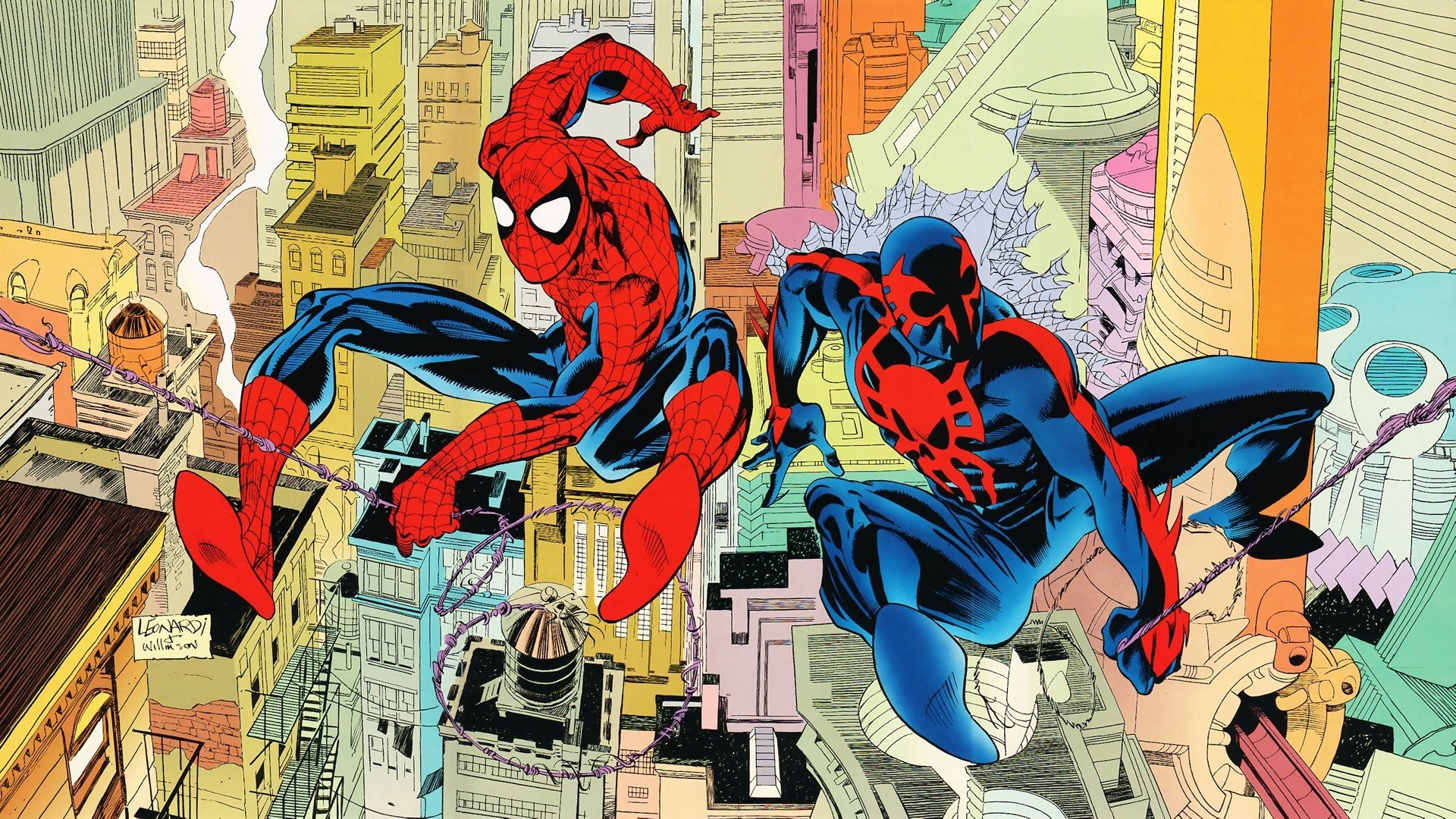 Comics Spider Man Peter Parker Spider Man 2099 Miguel OHara wallpaper 290734 WallpaperUP