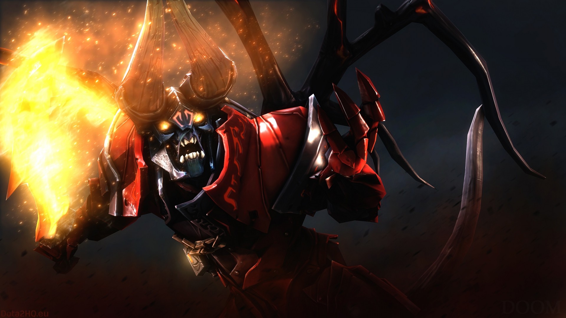 Wallpaper lucifer, doom, dota 2