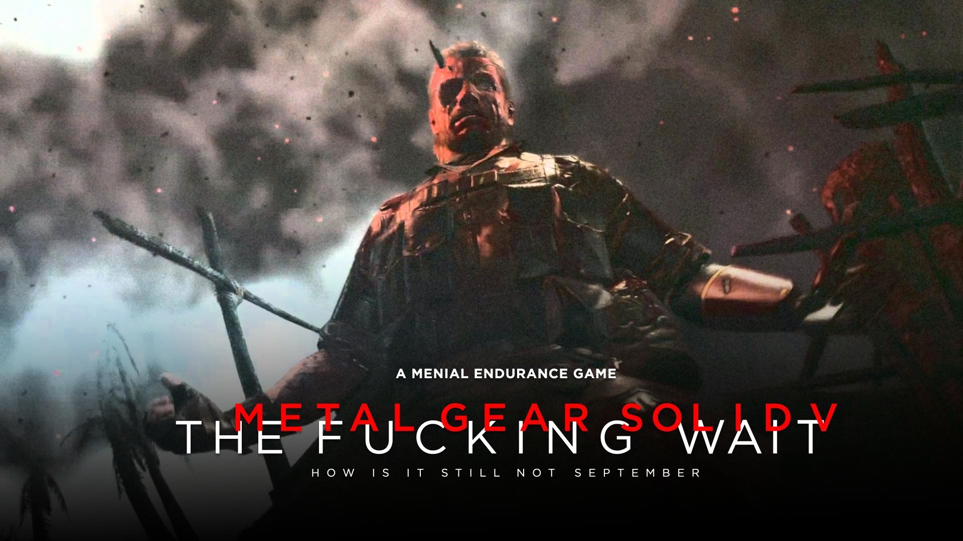 MGSV SpoilersI made a wallpaper for me and my friends to remind ourselves  of the struggle we're all going through.