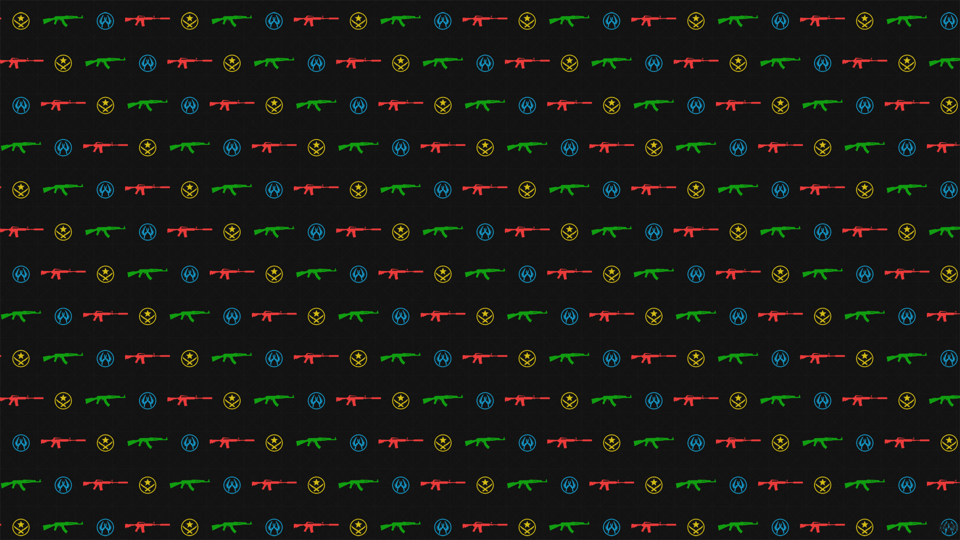 1080p Just the monogram rainbow pattern