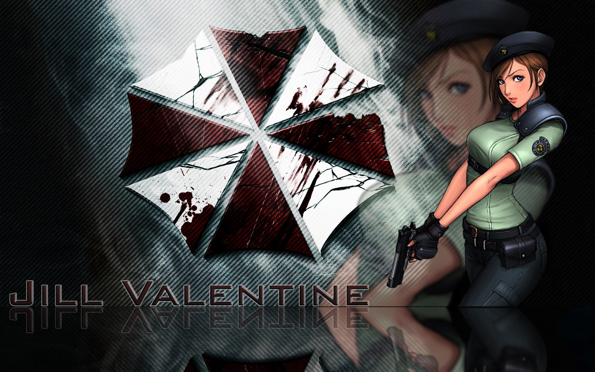 Video games movies Resident Evil Jill Valentine Umbrella Corp logos wallpaper 201293 WallpaperUP