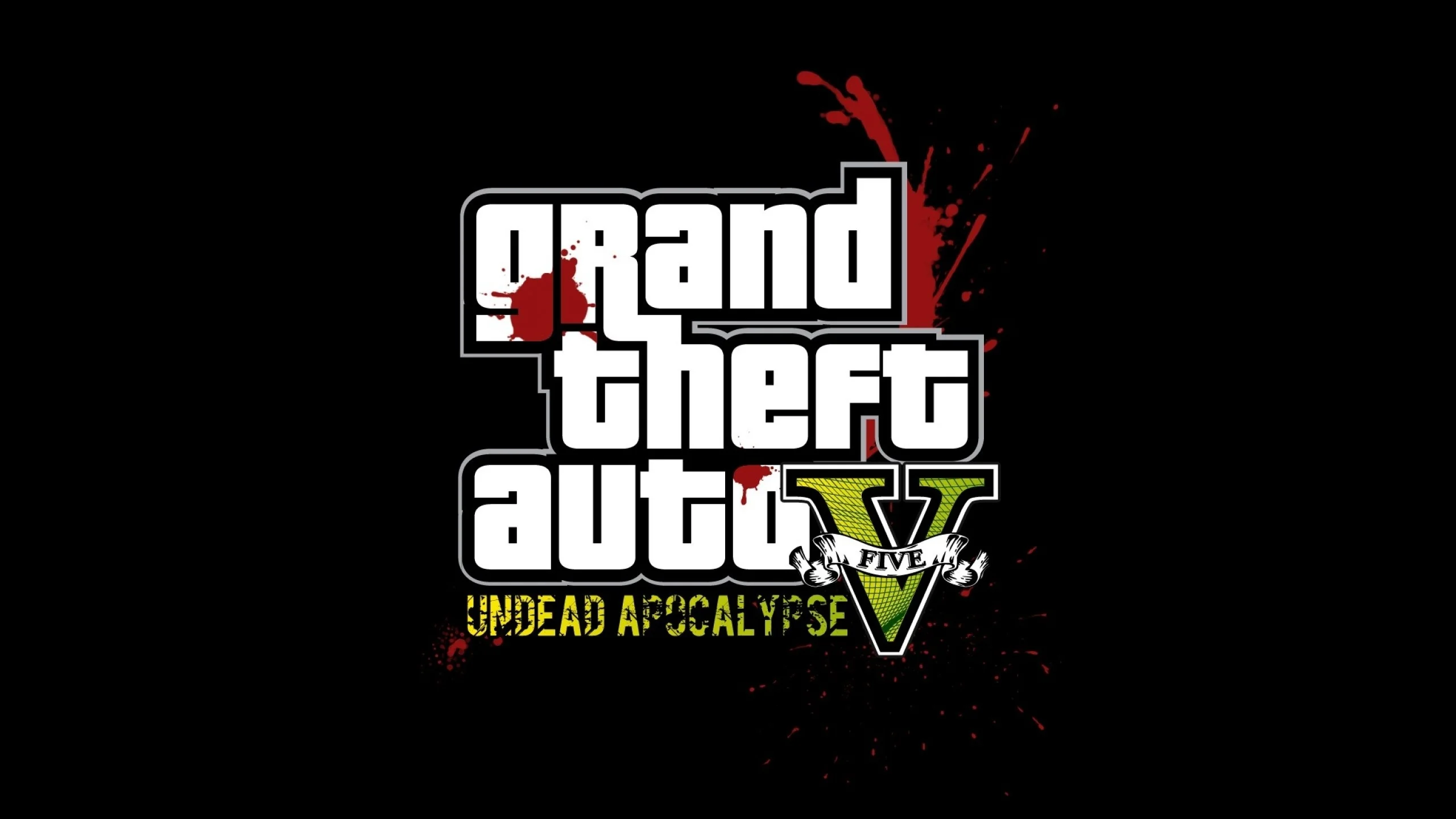 Wallpaper gta, grand theft auto 5, undead apocalypse, blood, graphics,