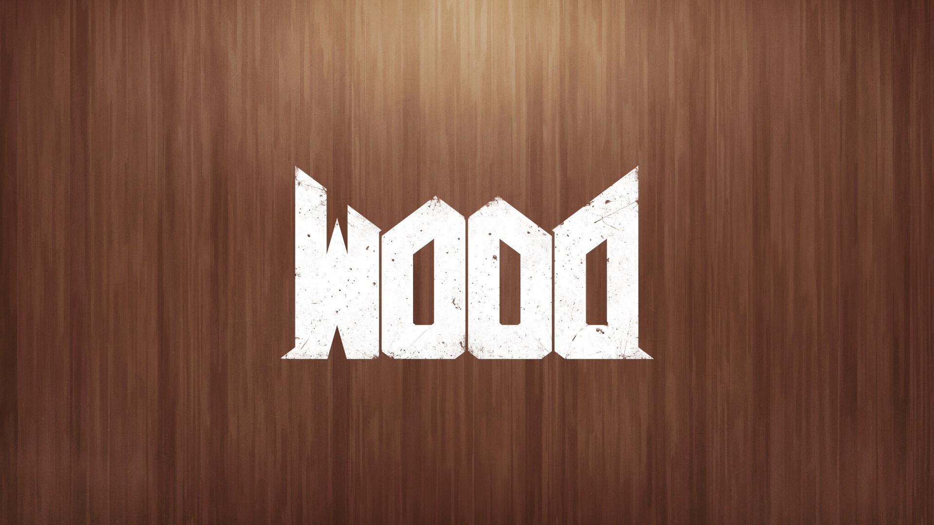 General wood Doom (game) video games humor upside down letter  text wooden surface