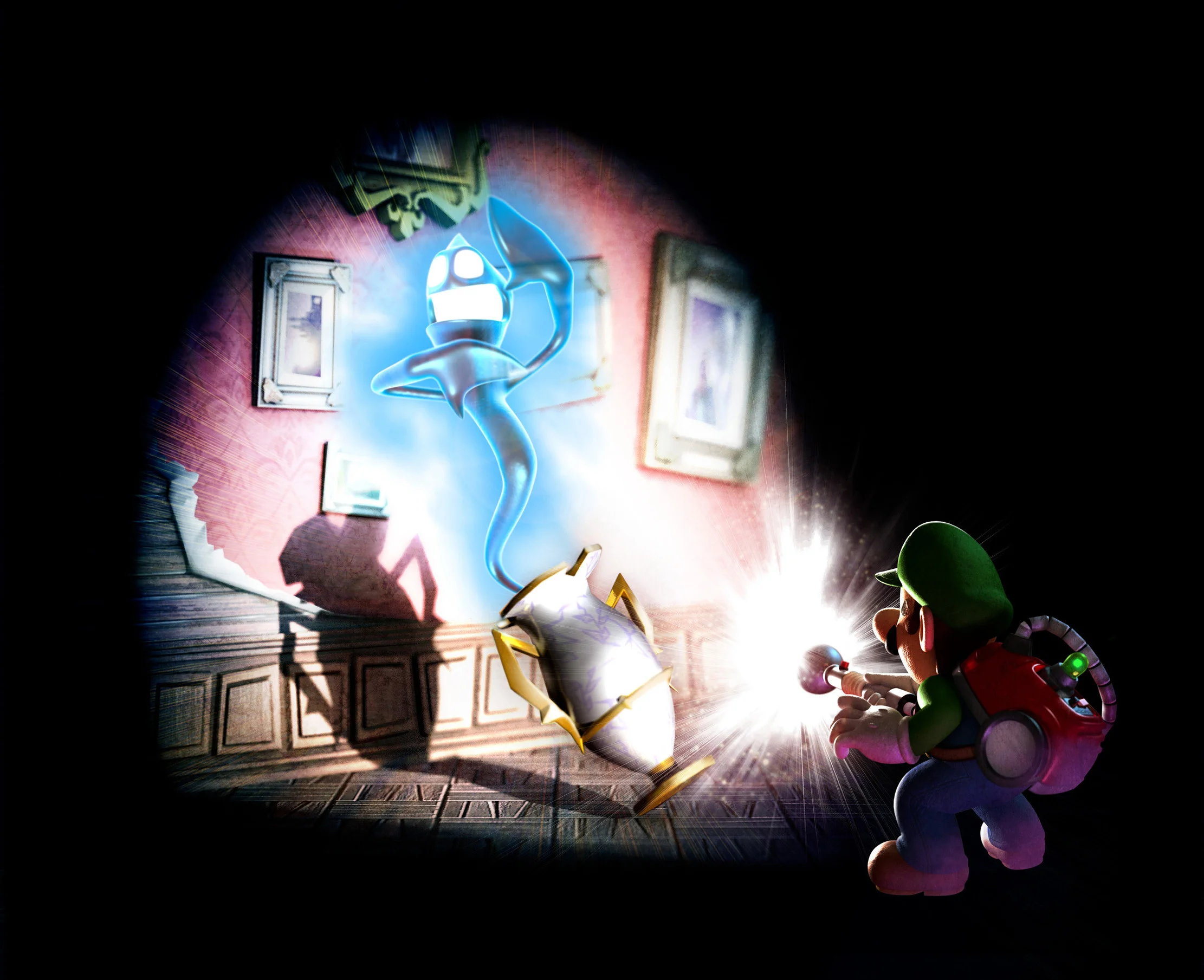 Luigis Mansion Dark Moon Box Art Artwork