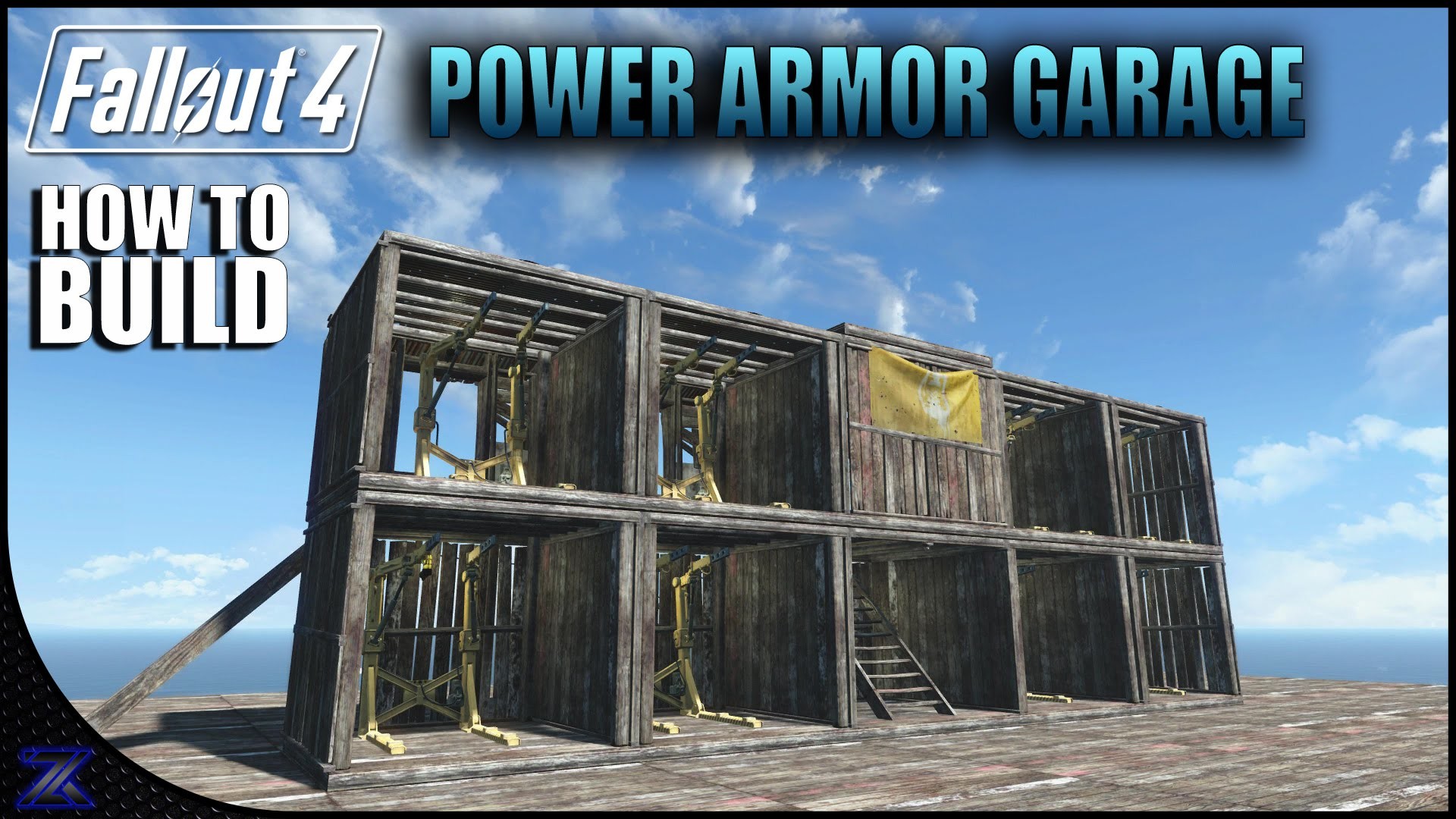 Fallout 4 – How to Build a Power Armor Garage Settlement Building Ideas – YouTube