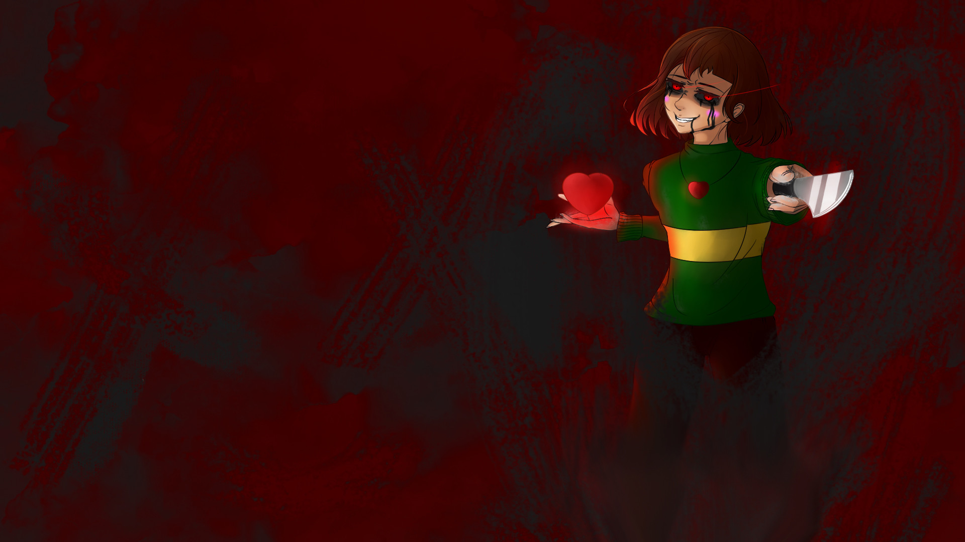 Chara – The World is Fading Undertale Wallpaper by DigitalCold