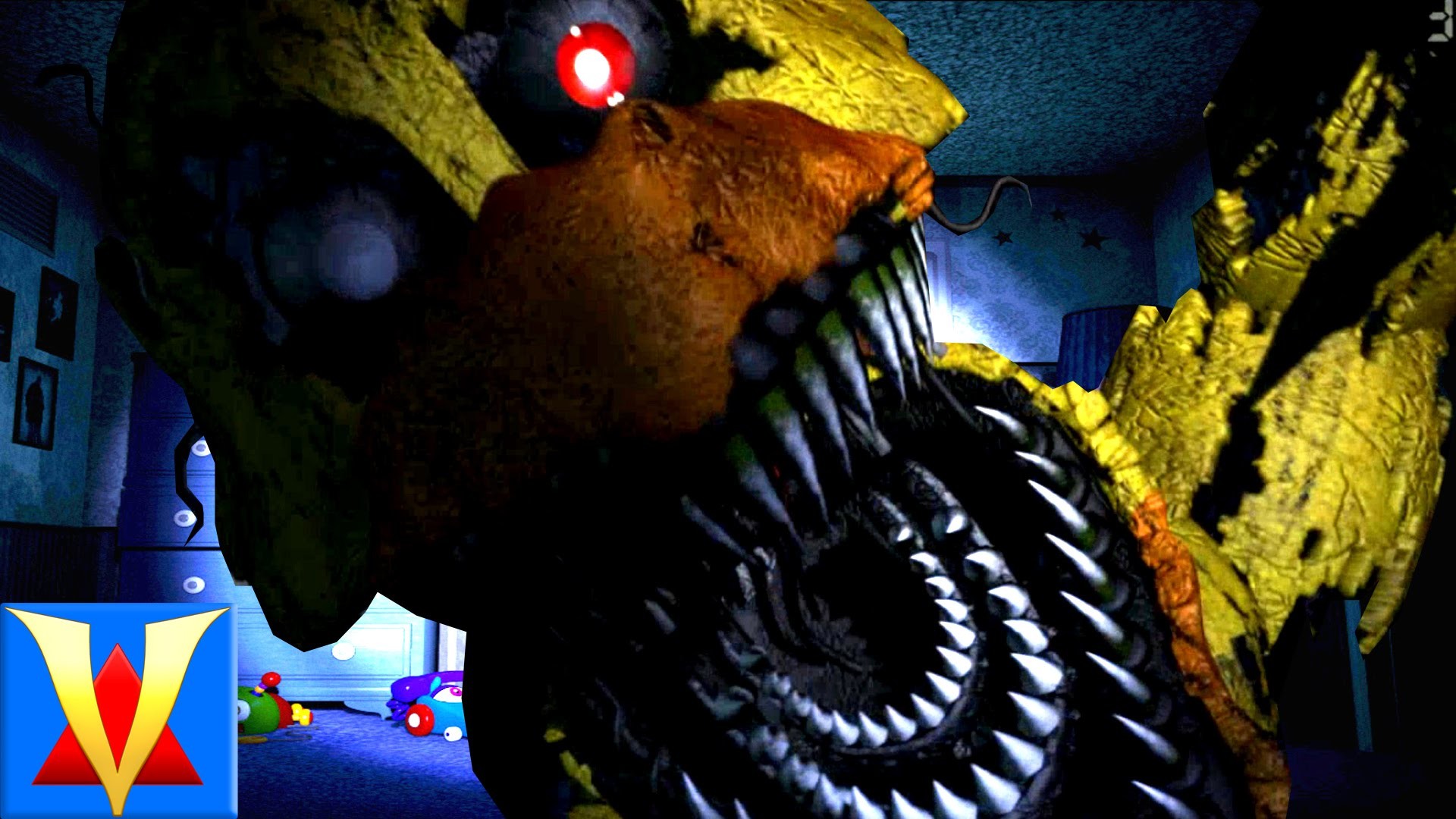 SCARIEST FNAF GAME EVER – Five Nights At Freddys 4 – Night 1 – YouTube