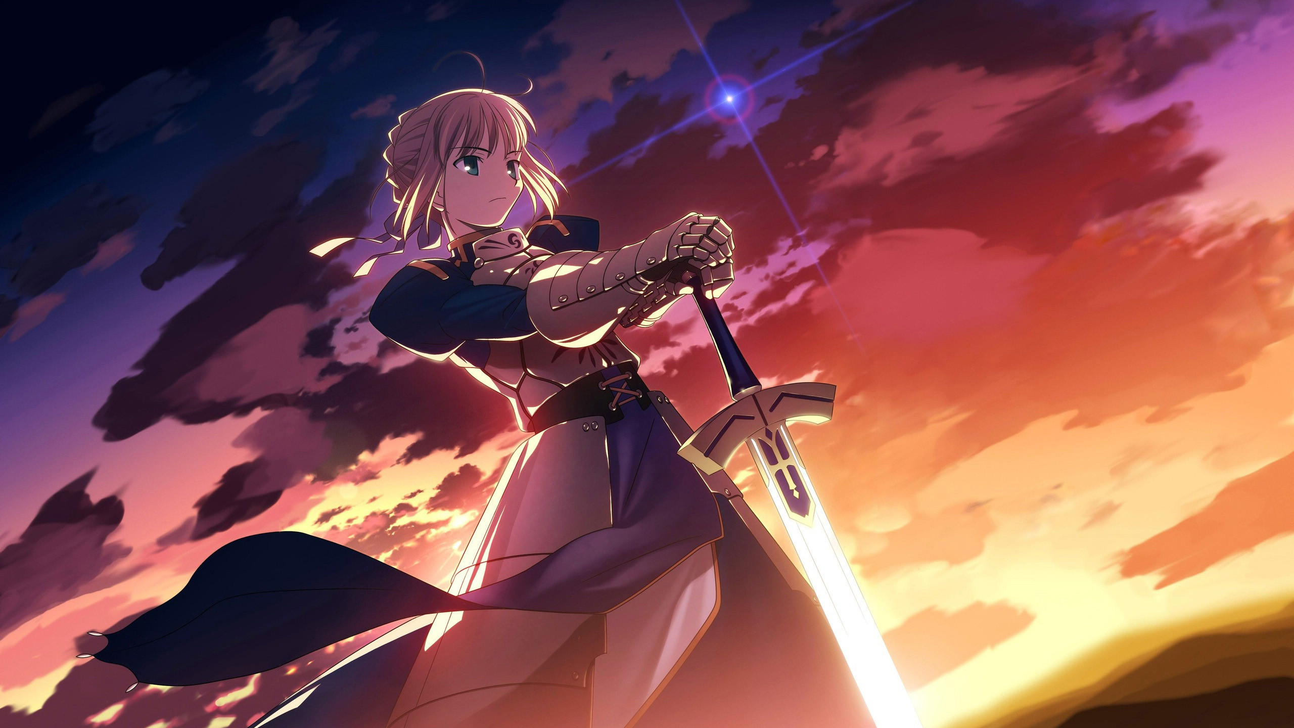 Saber, Fate / stay night, white dress, anime girl wallpaper Fate / stay night Unlimited Blade Works, Anime Wallpapers Pinterest Fate stay night and Anime