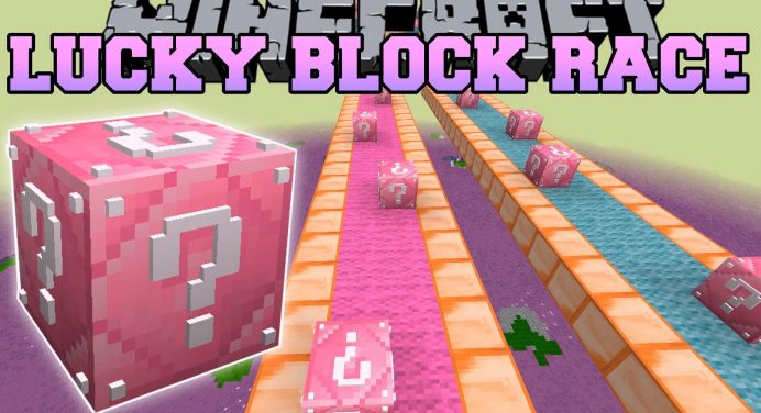 popularmmos lucky block race with jen
