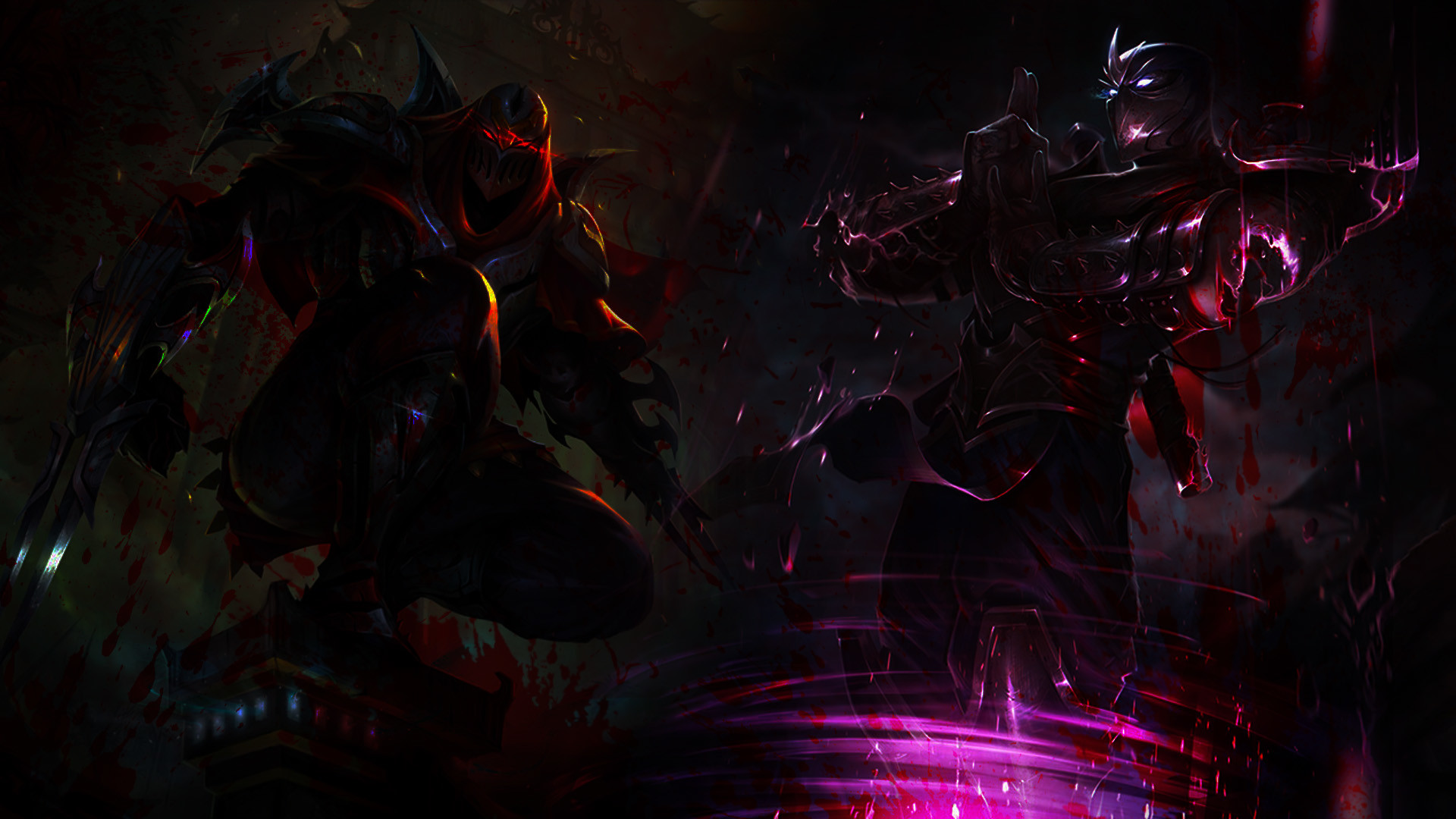 Zed and Shen Wallpaper by xsurfspyx Zed and Shen Wallpaper by xsurfspyx