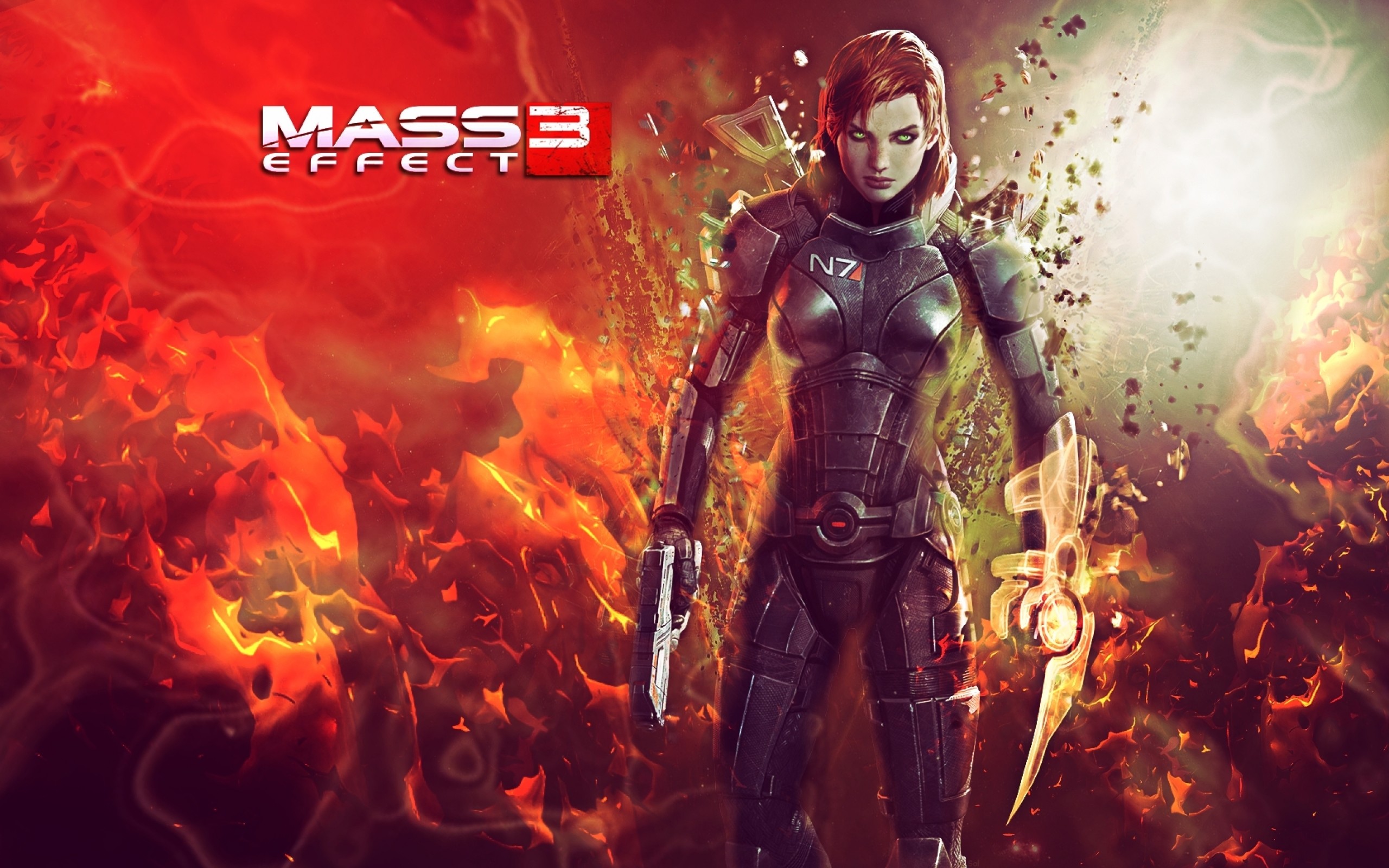 Mass effect mass effect 3 femshep commander shepard 1680×1050 wallpaper Art HD Wallpaper