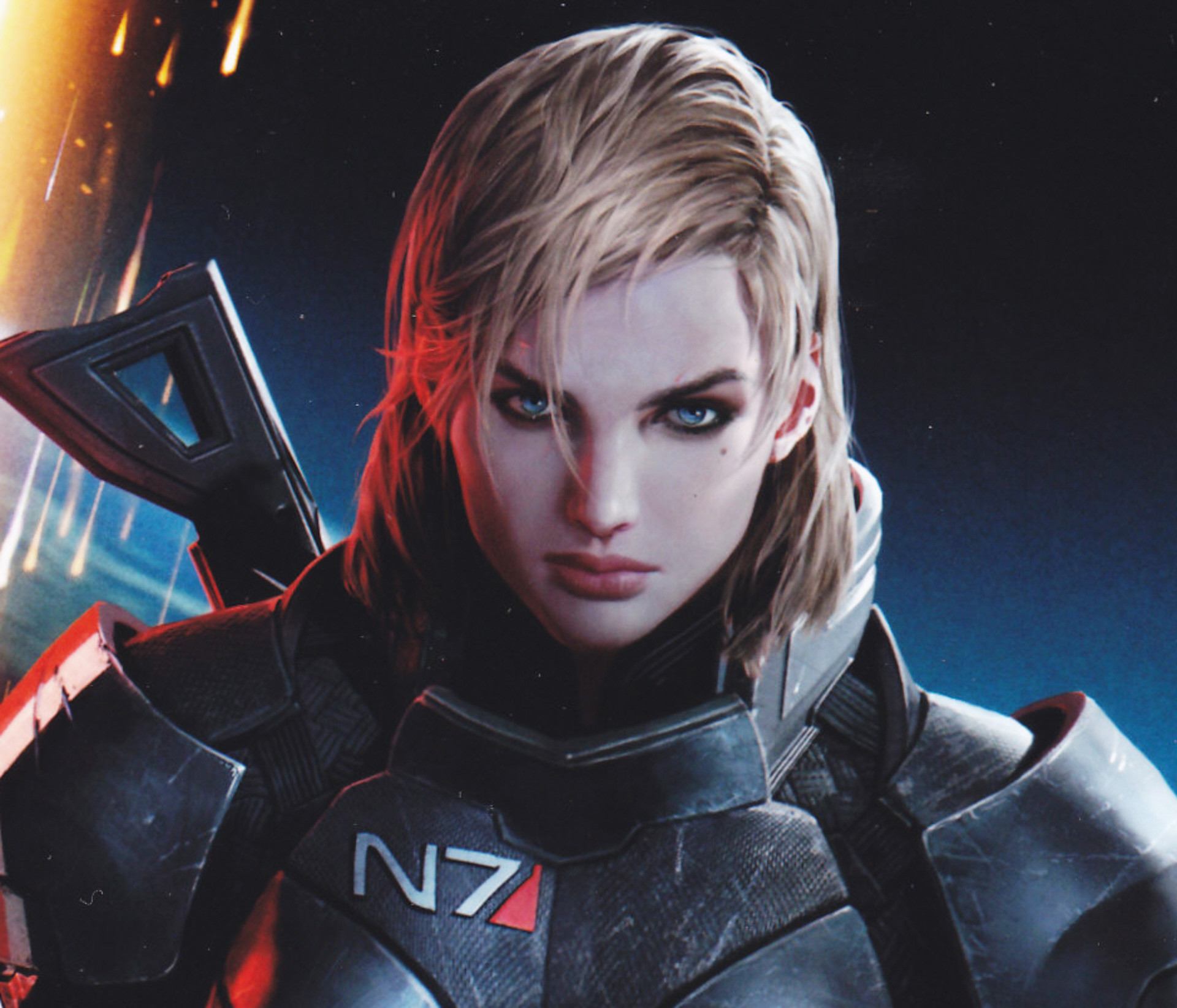 Mass Effect 3 Wallpaper Female Shepard Blonde