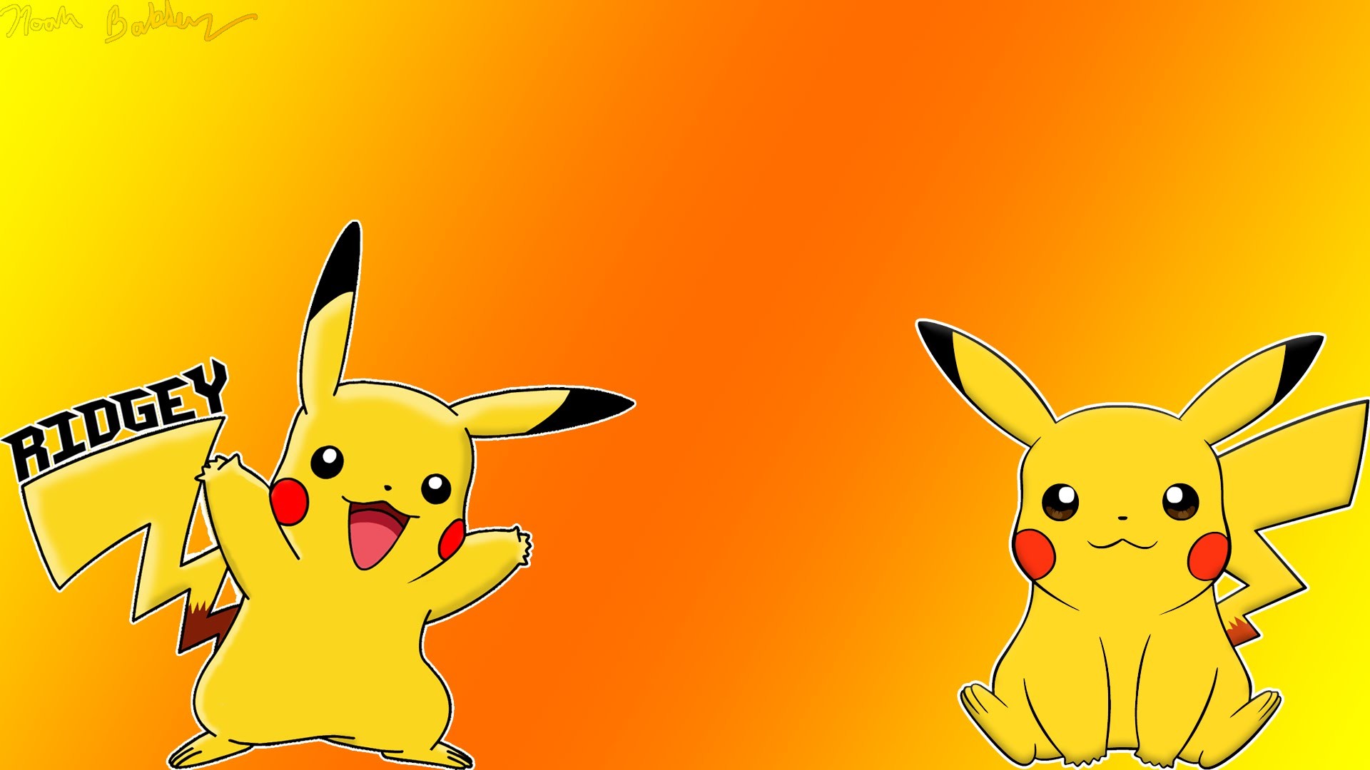 Pikachu wallpaper for Ridgey – Speedart – download link in description – YouTube