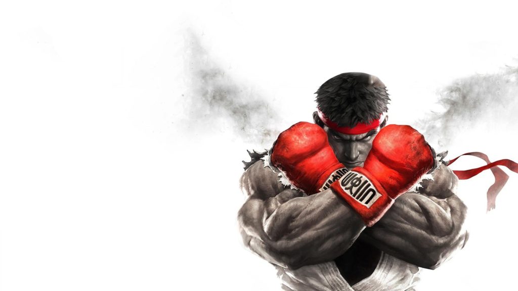 Street Fighter V. Classic Ryu pose for our custom PS4 wallpaper today. Best  use the darken top with this one.
