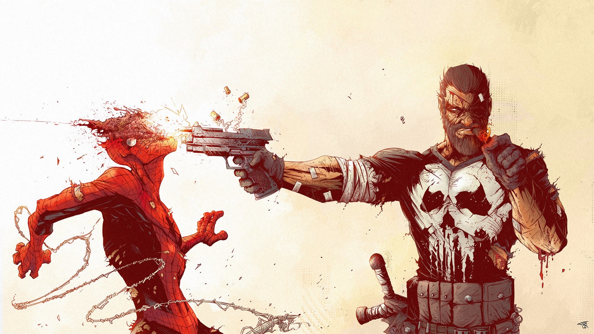Comics – The Punisher Marvel Comics Spider Man Punisher Wallpaper