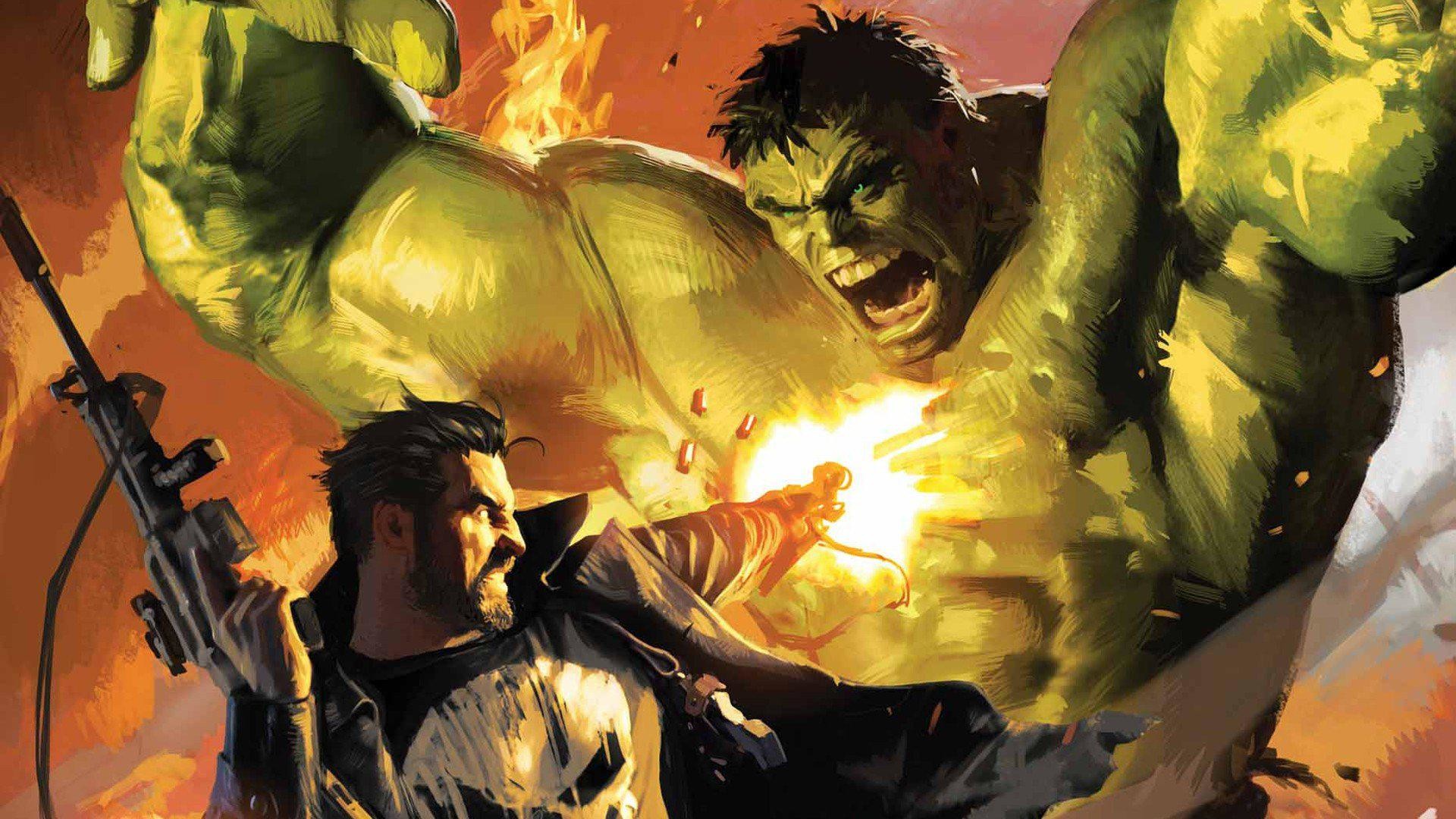 Hulk Comic Character Punisher Artwork Marvel Comics