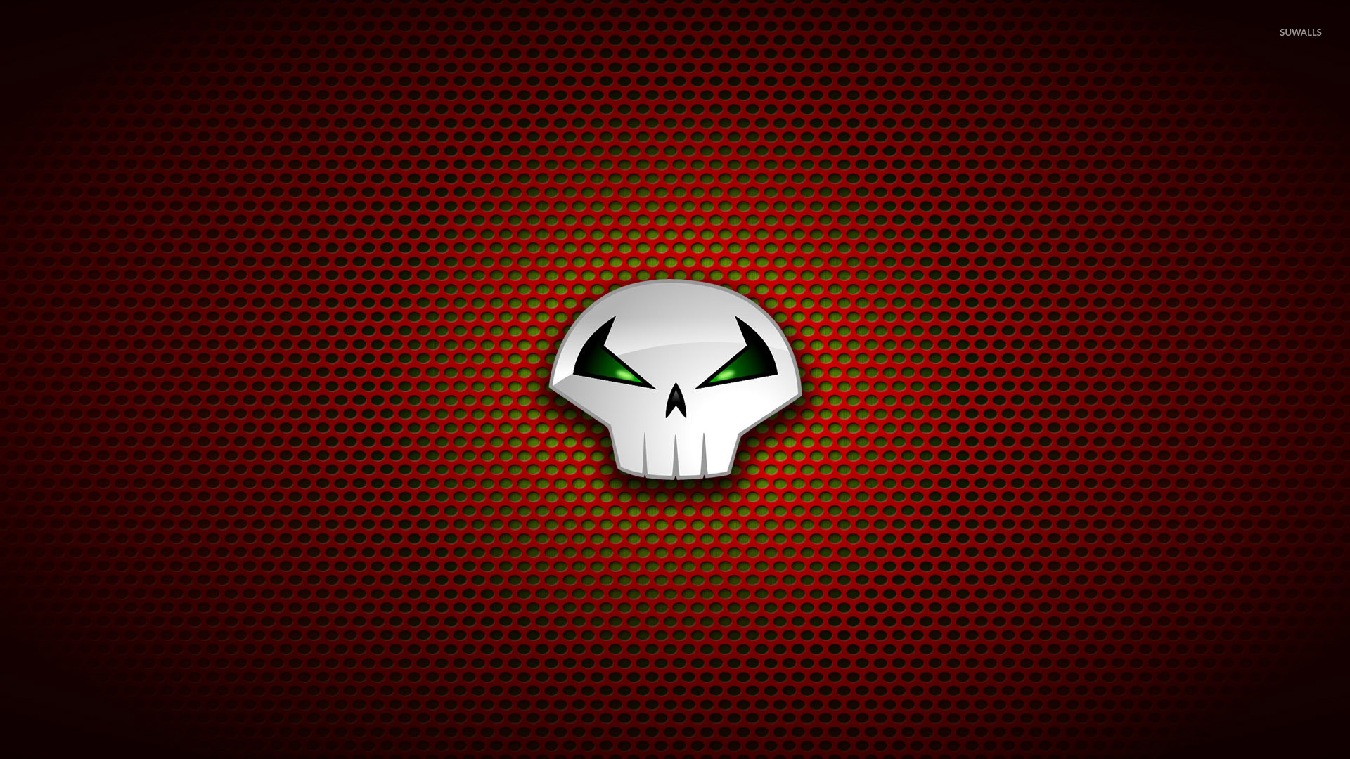 Punisher logo on circle pattern wallpaper