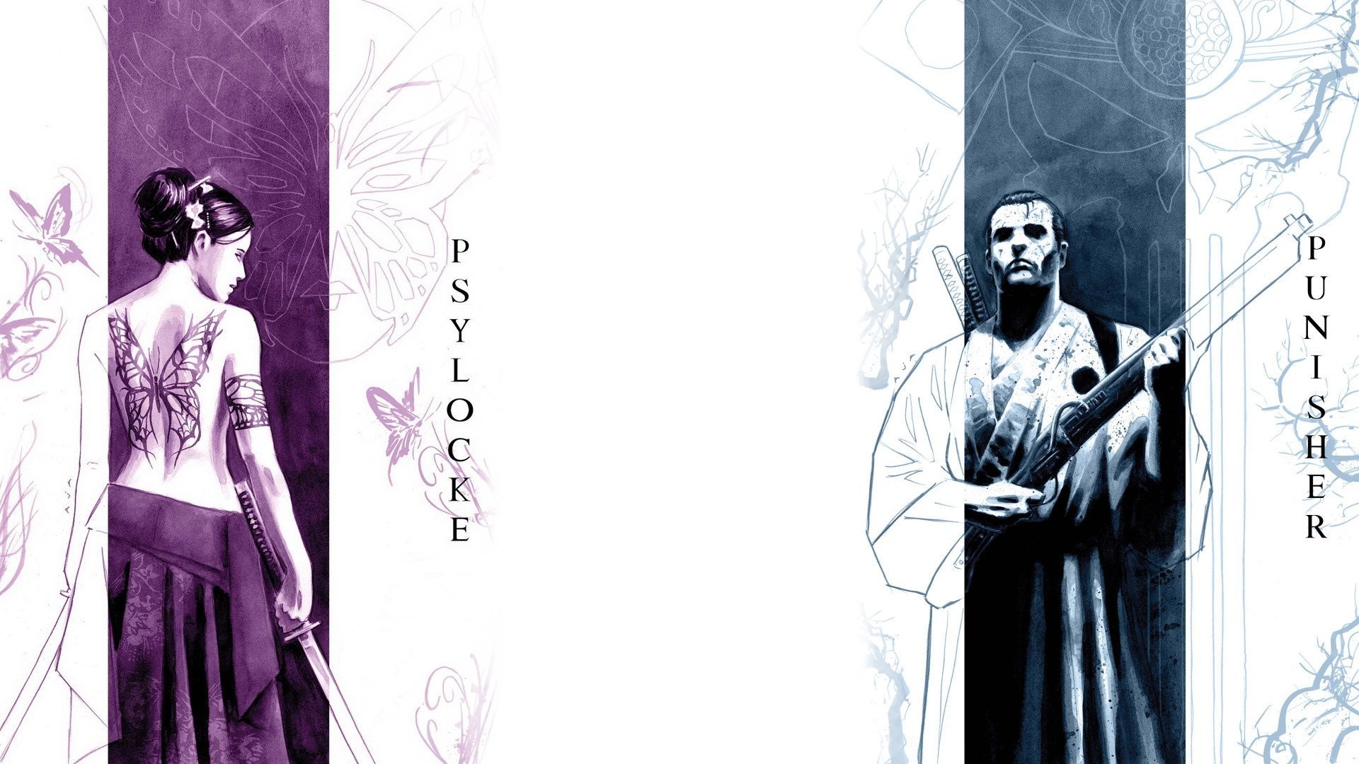 Comics – Psylocke Punisher Wallpaper