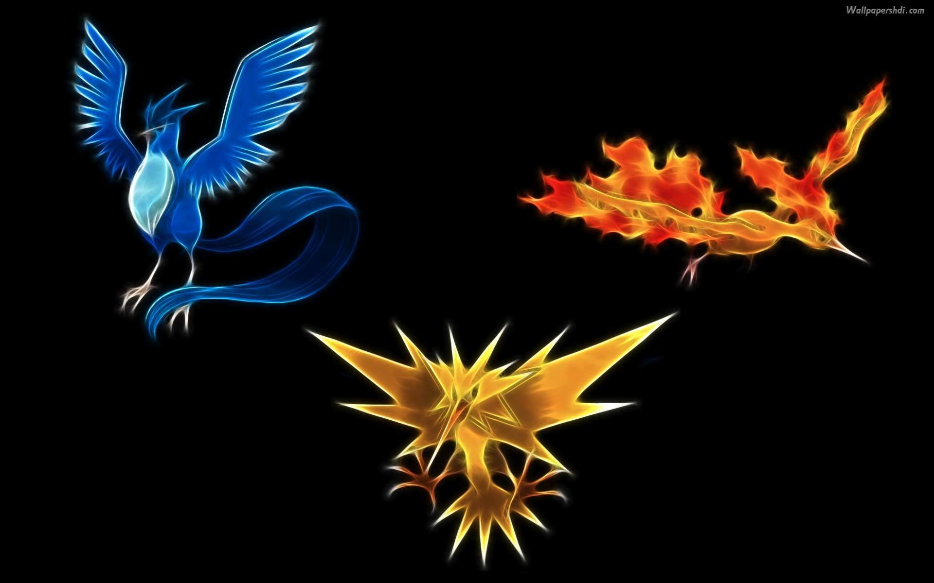 3 legend bird – Pokemon Wallpaper