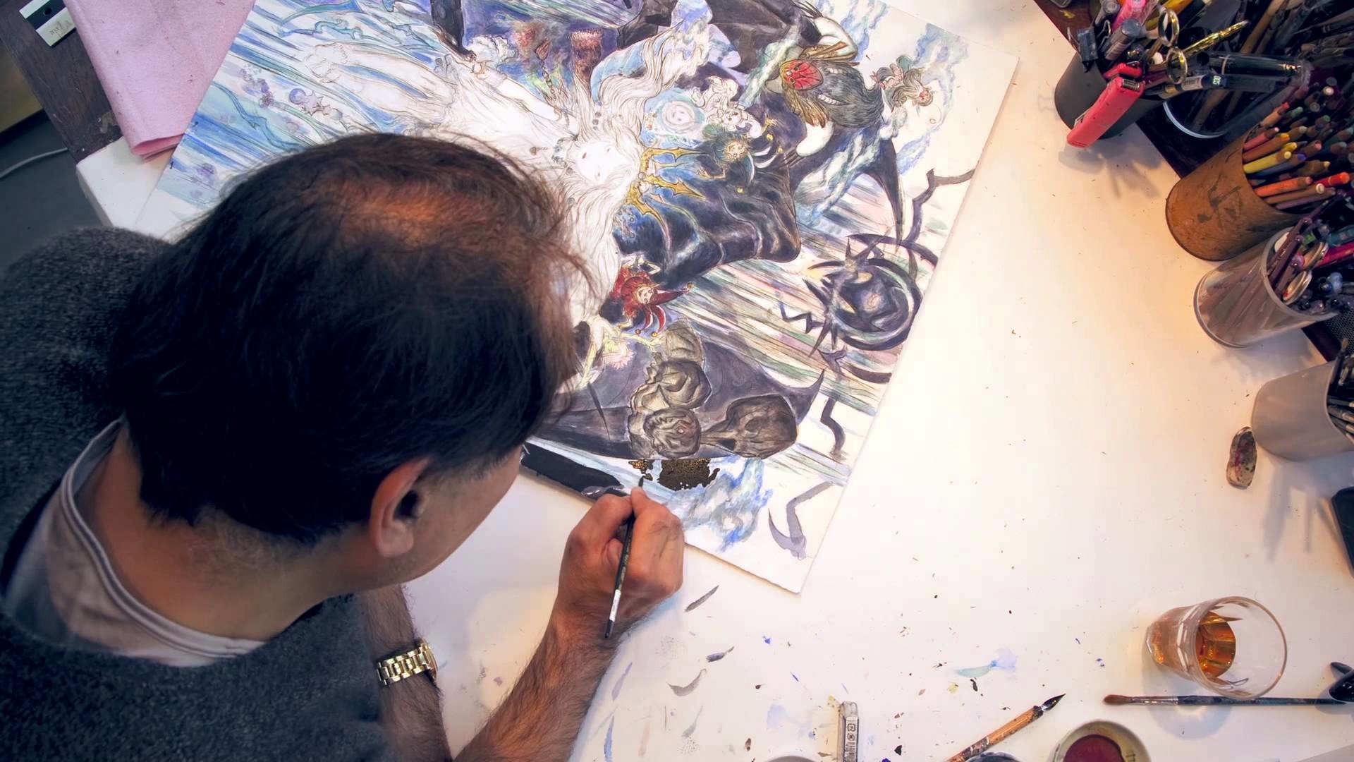 Child of Light Artwork Speed Painting Video ft. Artist Yoshitaka Amano – YouTube