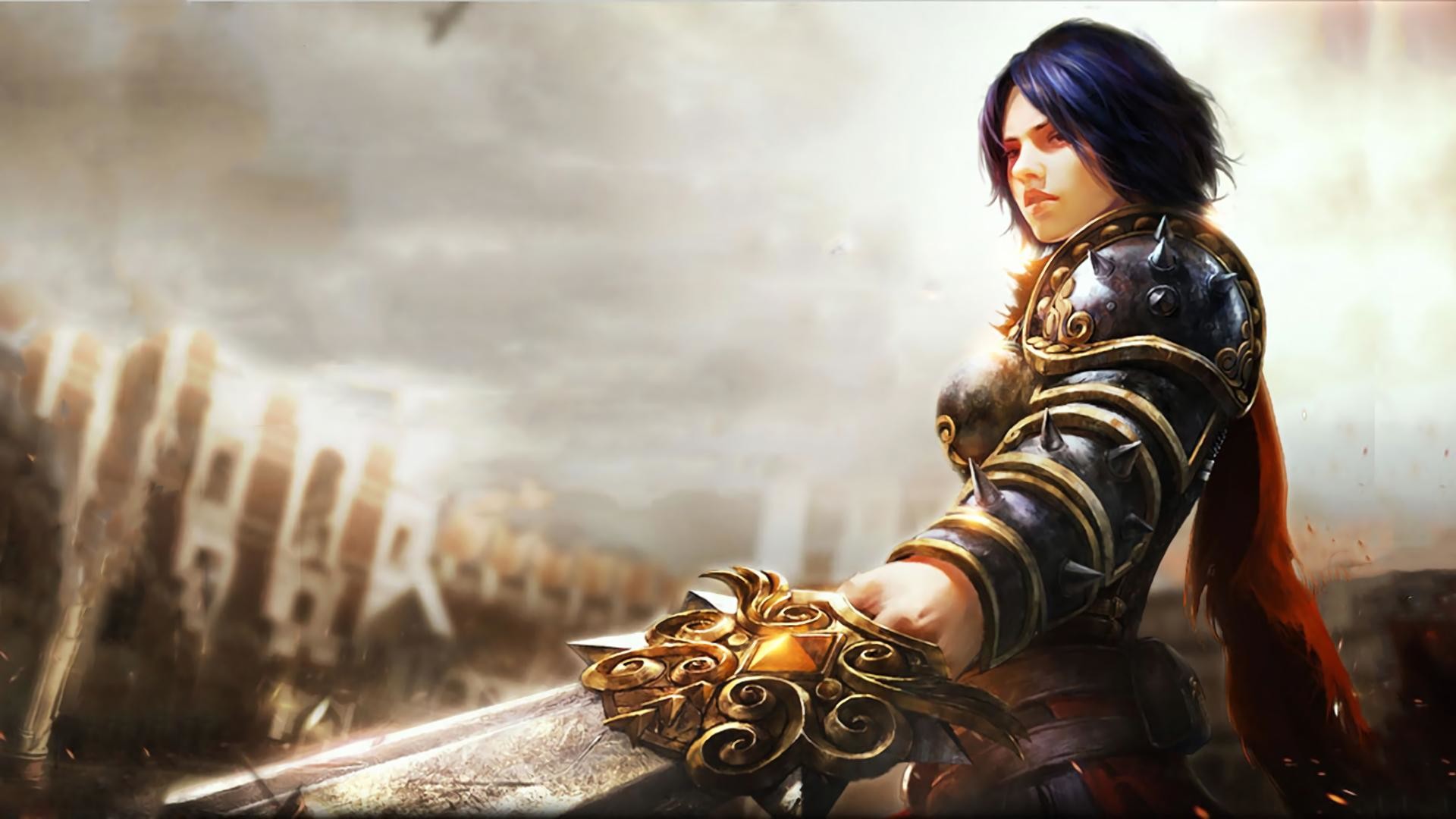 MEDIAI made a Bellona wallpaper from one of the Chinese adds for smite and  thought some people might like it.