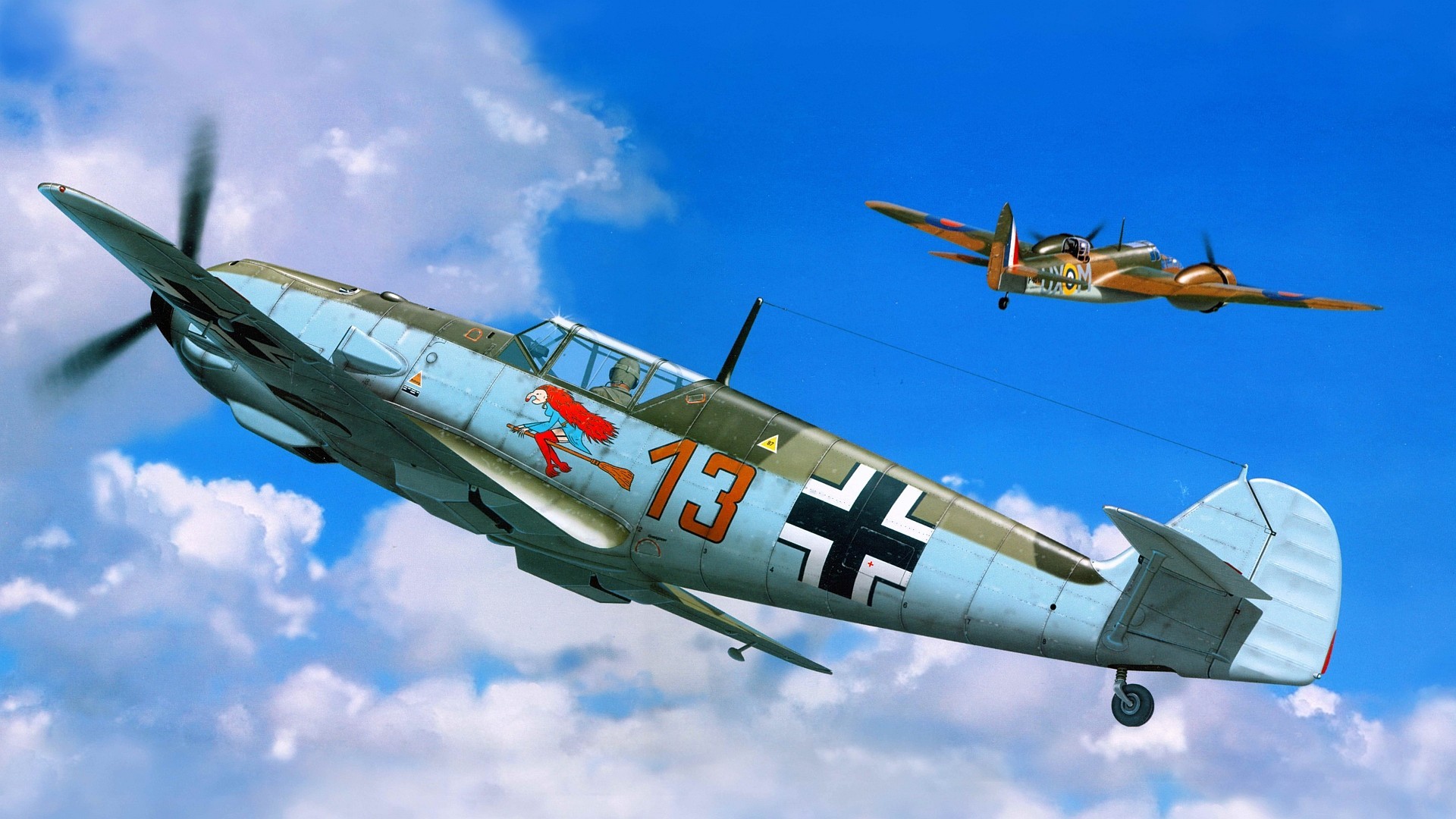 Messerschmitt, Messerschmitt Bf 109, Luftwaffe, Artwork, Military Aircraft, World  War II, Germany Wallpapers HD / Desktop and Mobile Backgrounds