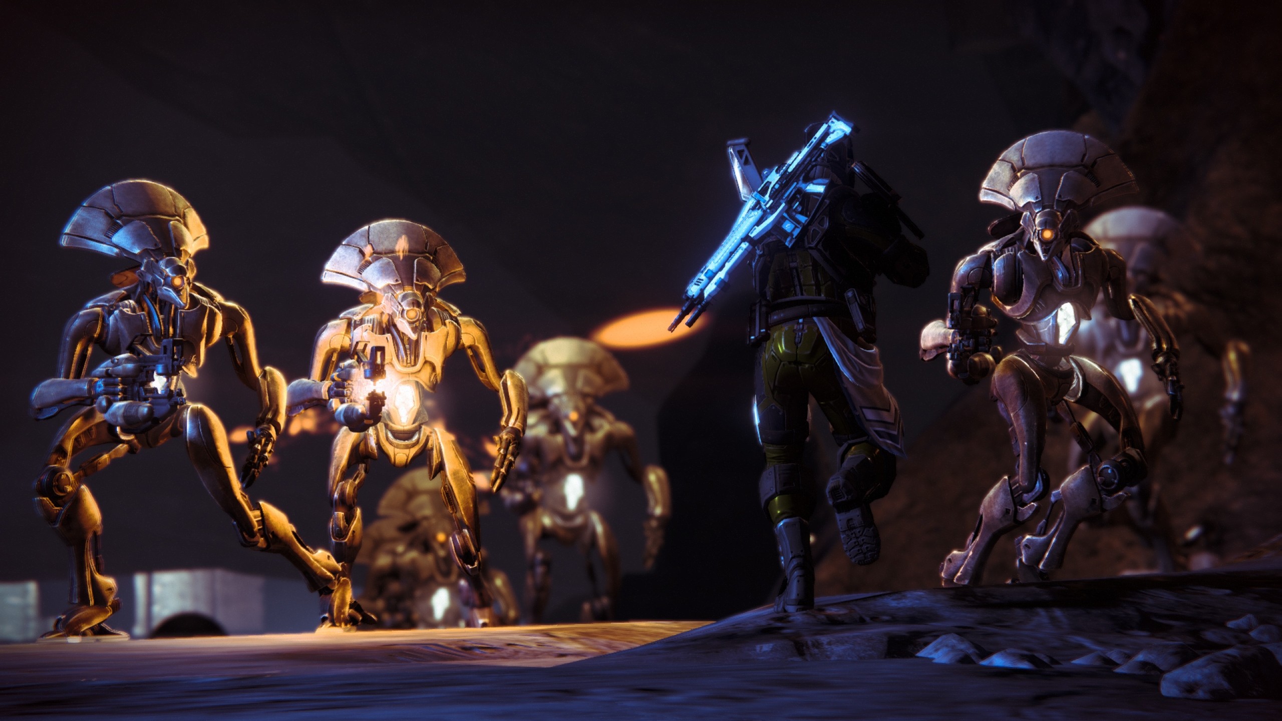 Preview wallpaper destiny, game, characters, 3d 2560×1440