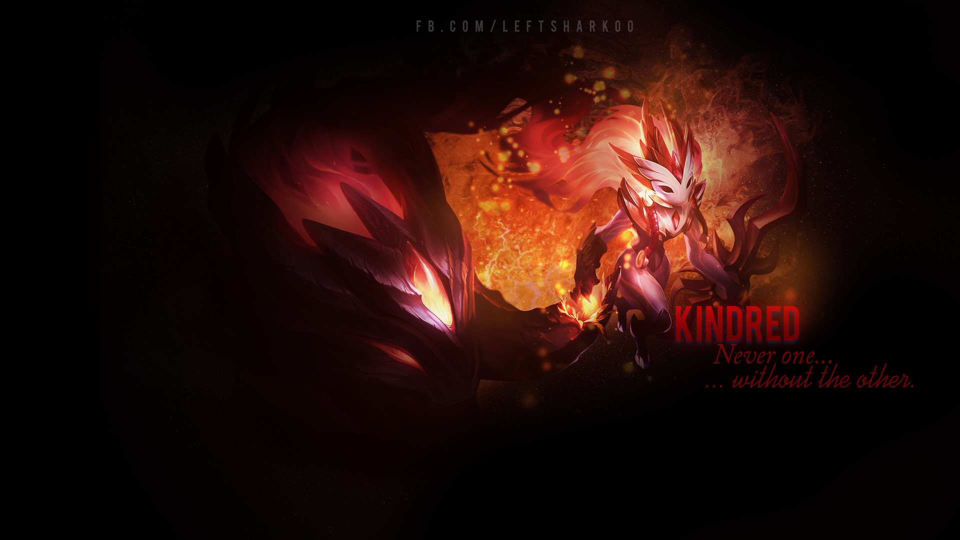 … Kindred wallpaper League of Legends by LeftLucy