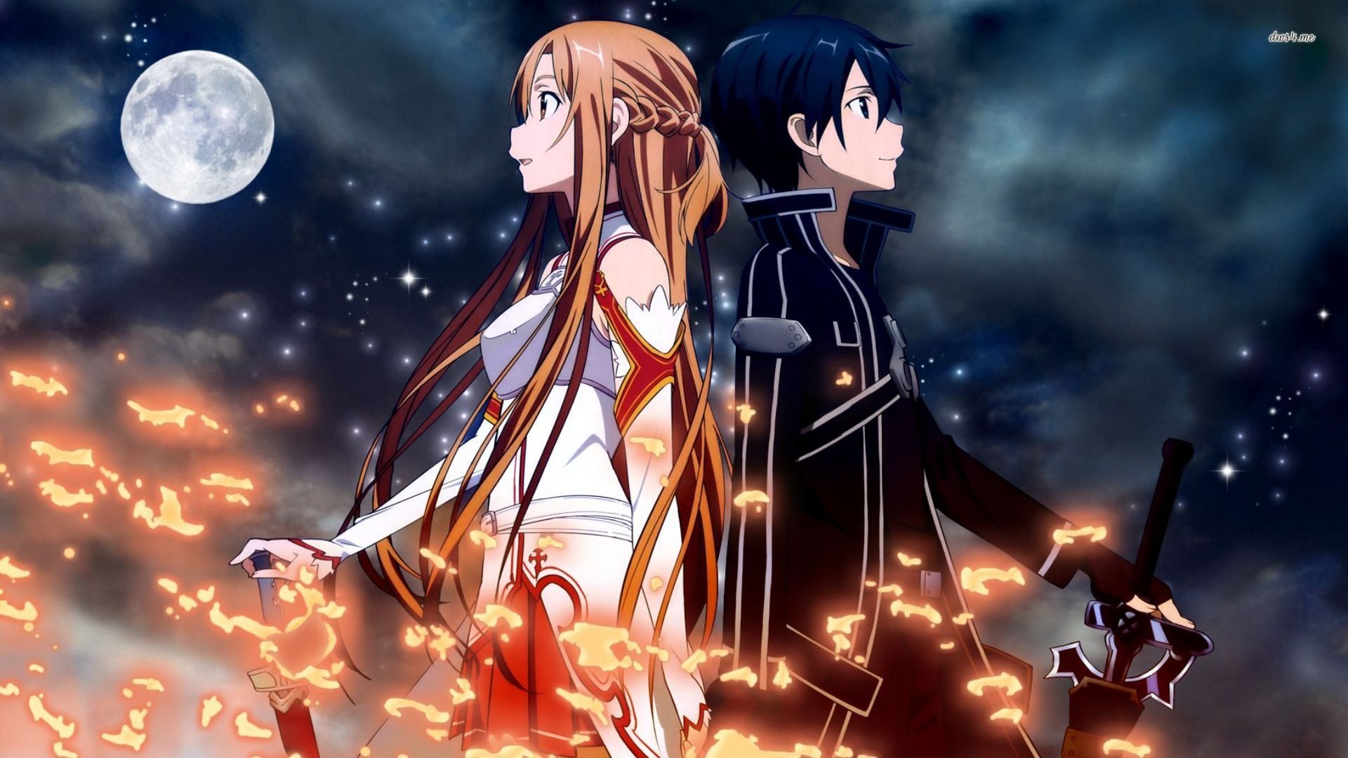 Yuuki asuna kirito kiss Wallpapers Pictures