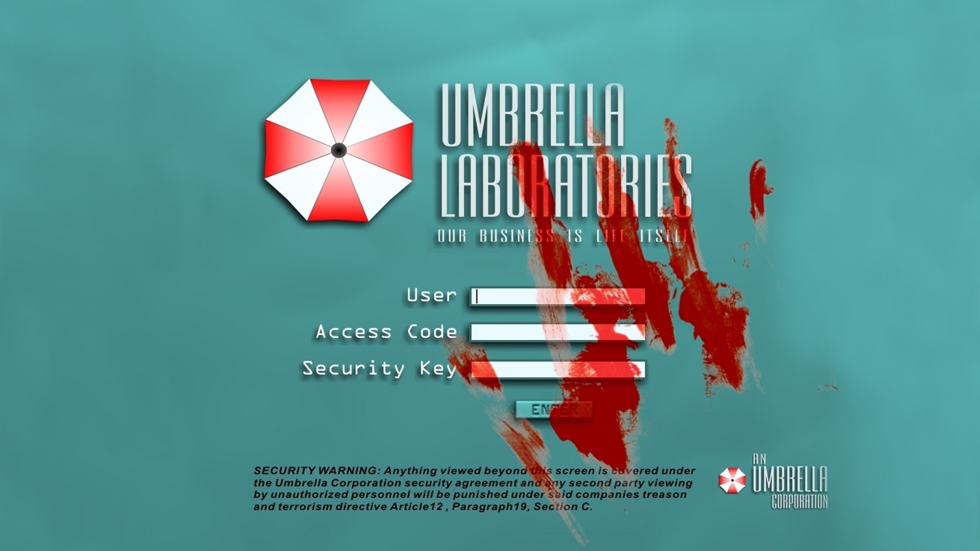 Umbrella Corporation, Resident Evil, Video Games, Blood Wallpapers HD / Desktop and Mobile Backgrounds