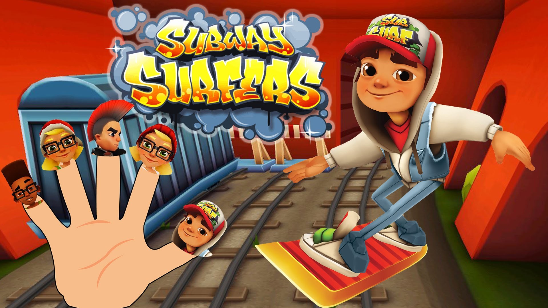 Subway Surfers Finger Family HD Cartoon Finger Family Nursery Rhymes For Children – YouTube
