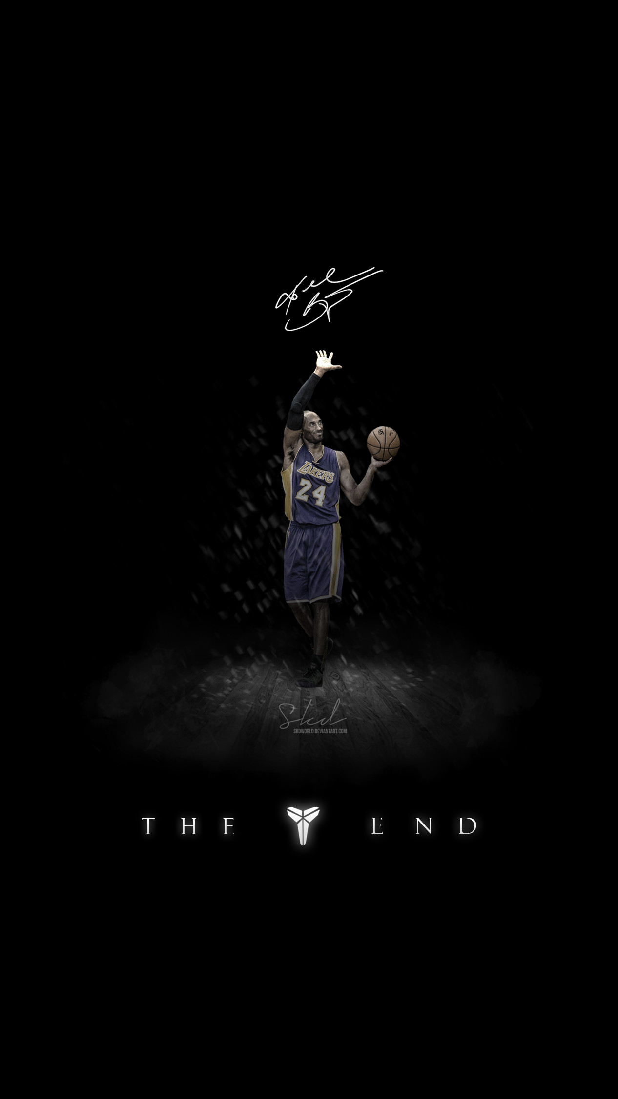 Kobe The End of Mamba Show Wallpaper for iPhone by SkdWorld